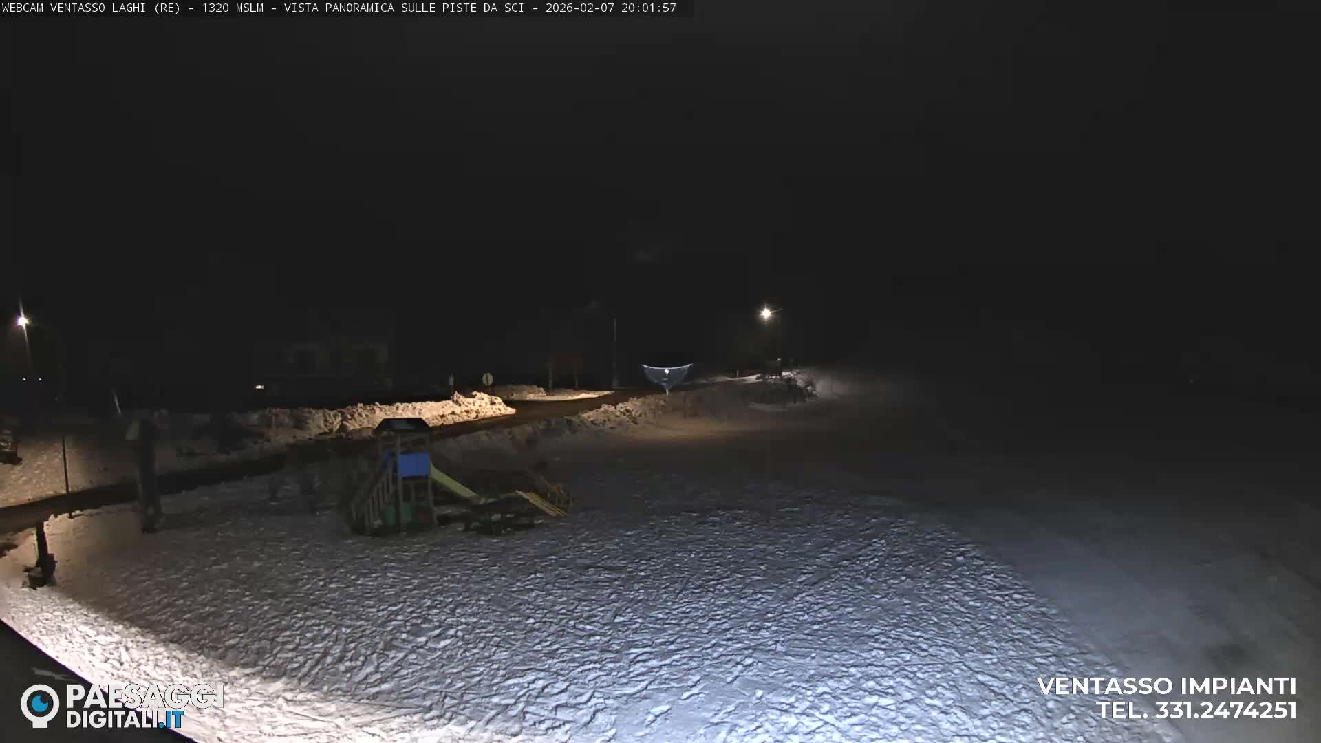 Mount Ventasso & Laghi (Lakes) Ski Slopes Live Cam - Reggio Emilia, Emilia-Romagna, Italy