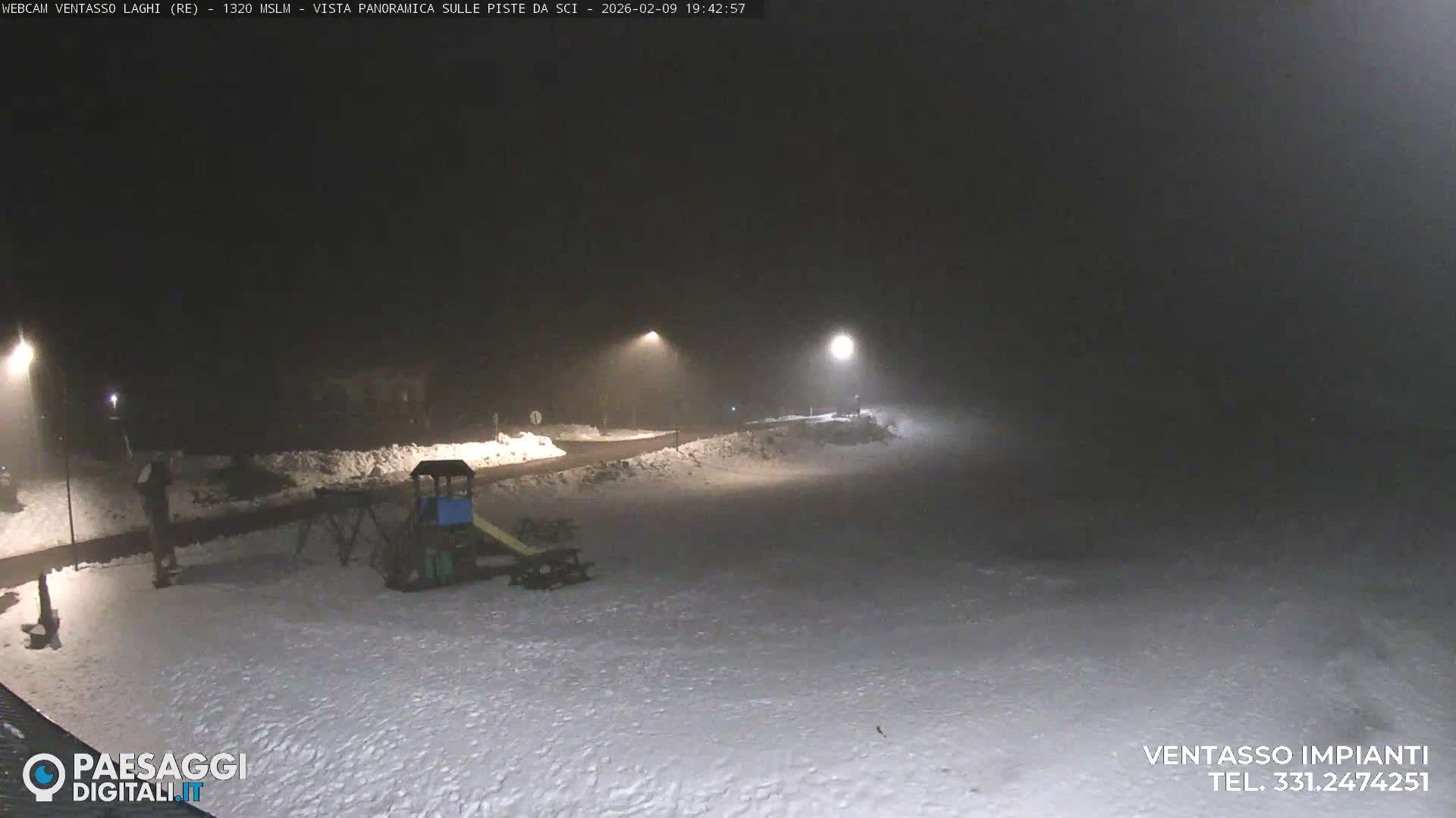 Mount Ventasso & Laghi (Lakes) Ski Slopes Live Cam - Reggio Emilia, Emilia-Romagna, Italy