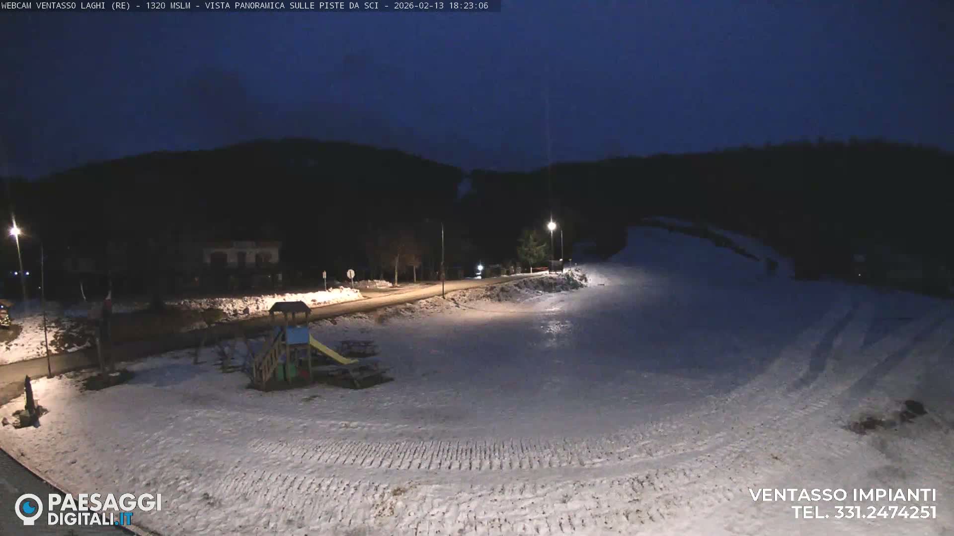 Mount Ventasso & Laghi (Lakes) Ski Slopes Live Cam - Reggio Emilia, Emilia-Romagna, Italy