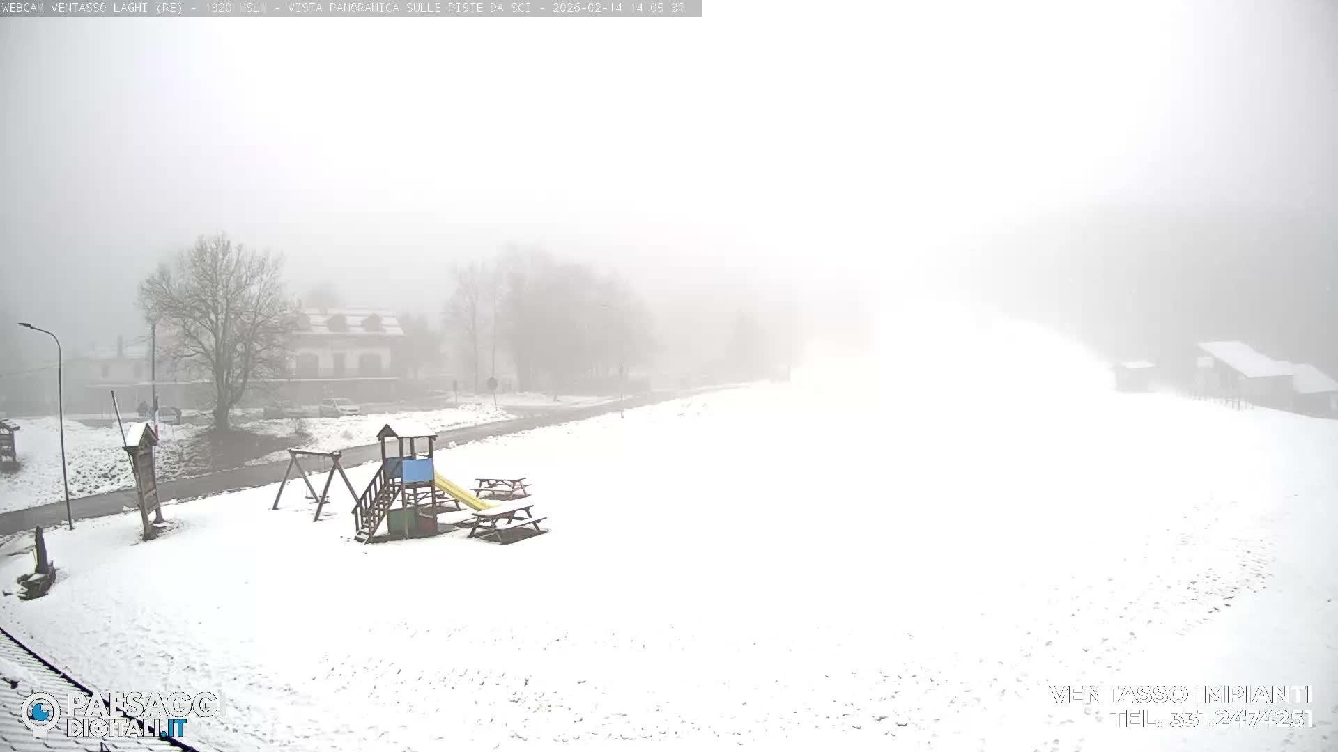 Mount Ventasso & Laghi (Lakes) Ski Slopes Live Cam - Reggio Emilia, Emilia-Romagna, Italy