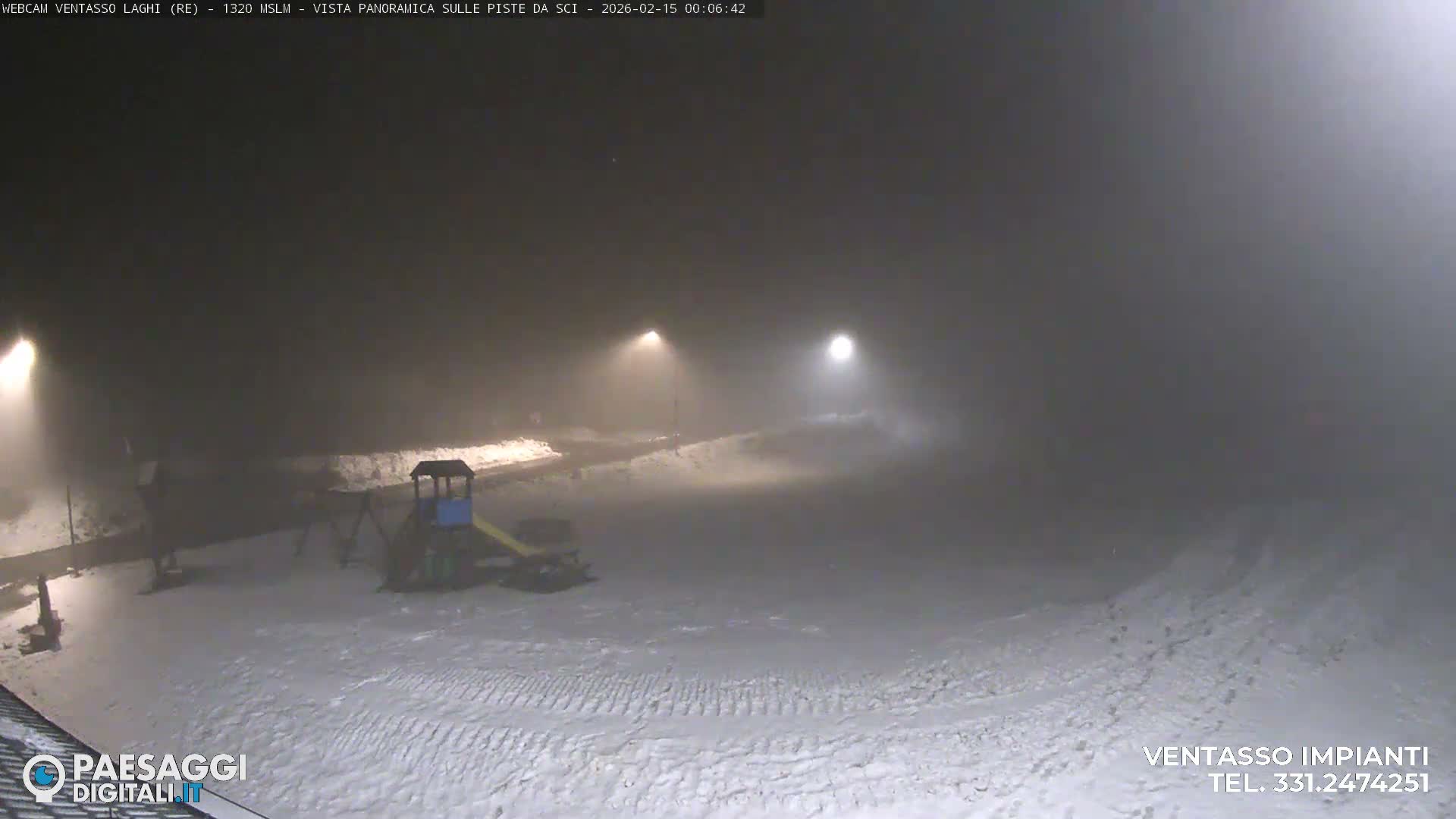 Mount Ventasso & Laghi (Lakes) Ski Slopes Live Cam - Reggio Emilia, Emilia-Romagna, Italy