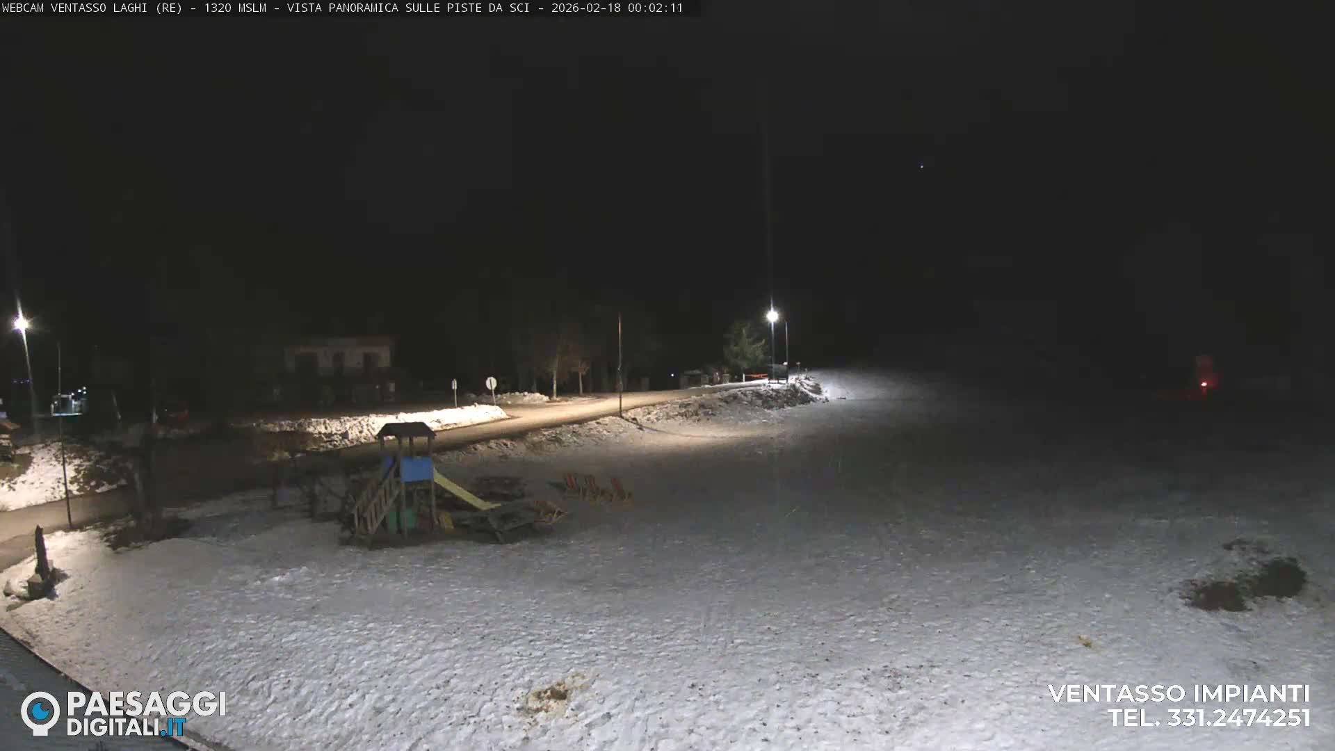 Mount Ventasso & Laghi (Lakes) Ski Slopes Live Cam - Reggio Emilia, Emilia-Romagna, Italy