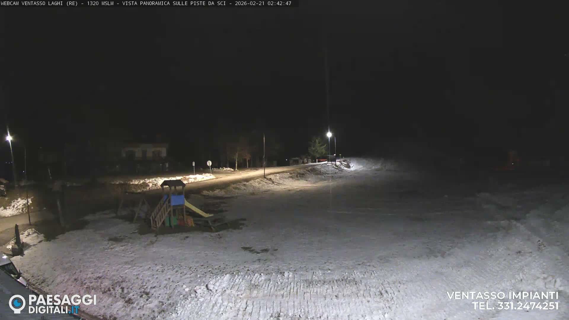 Mount Ventasso & Laghi (Lakes) Ski Slopes Live Cam - Reggio Emilia, Emilia-Romagna, Italy