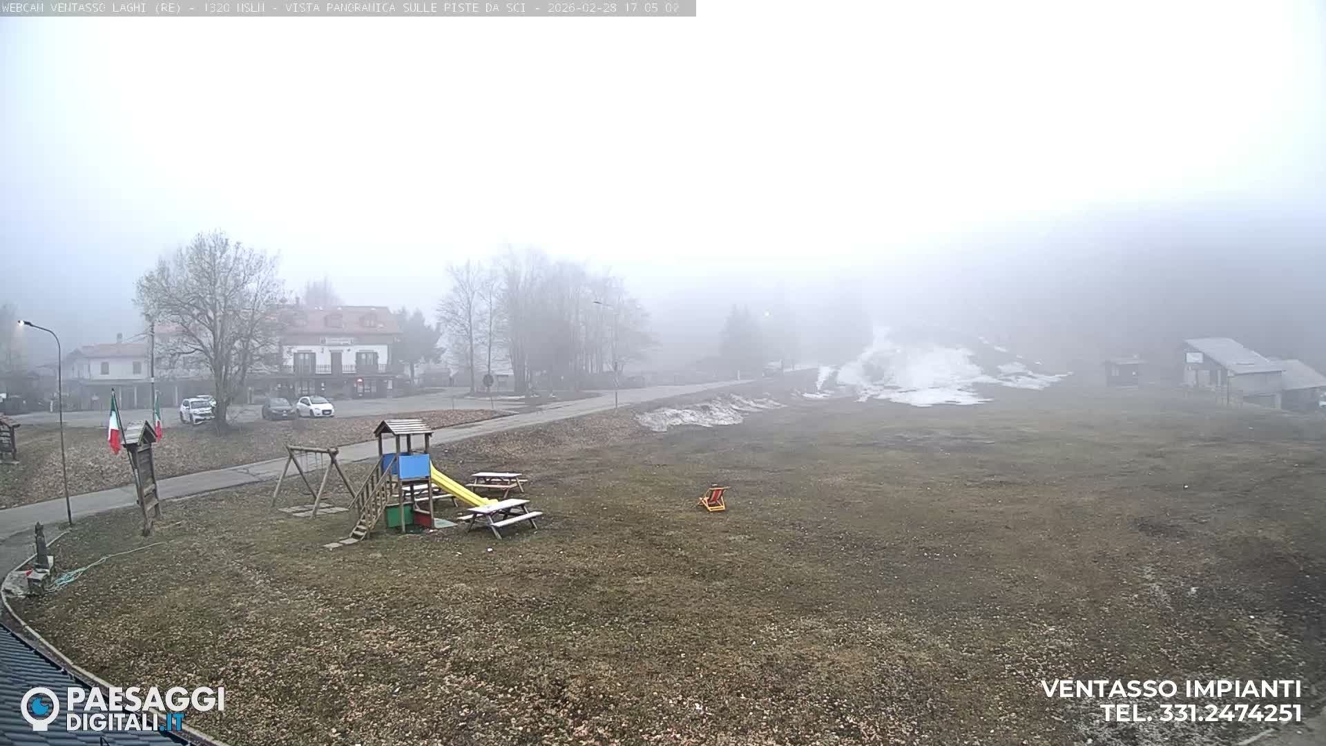 Mount Ventasso & Laghi (Lakes) Ski Slopes Live Cam - Reggio Emilia, Emilia-Romagna, Italy
