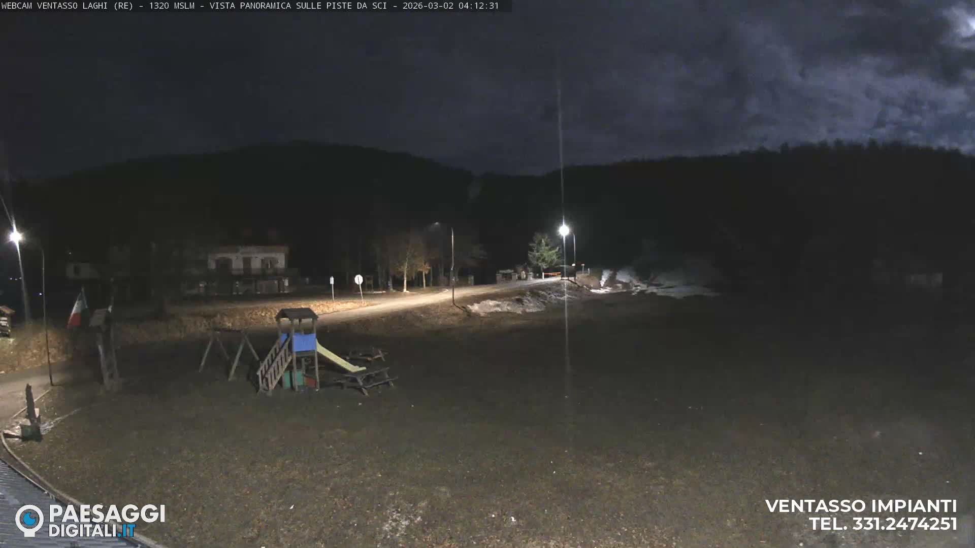 Mount Ventasso & Laghi (Lakes) Ski Slopes Live Cam - Reggio Emilia, Emilia-Romagna, Italy