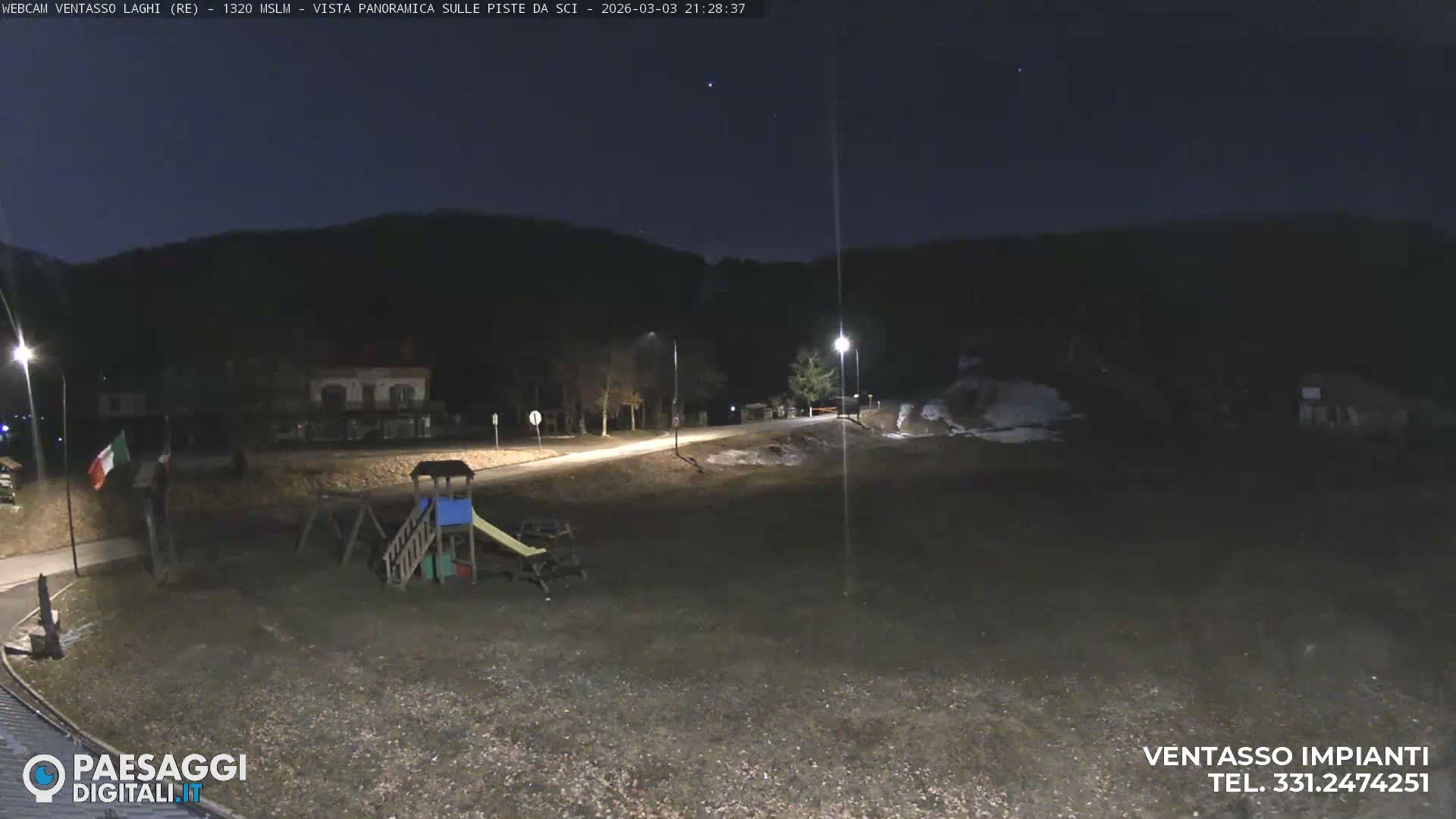 Mount Ventasso & Laghi (Lakes) Ski Slopes Live Cam - Reggio Emilia, Emilia-Romagna, Italy