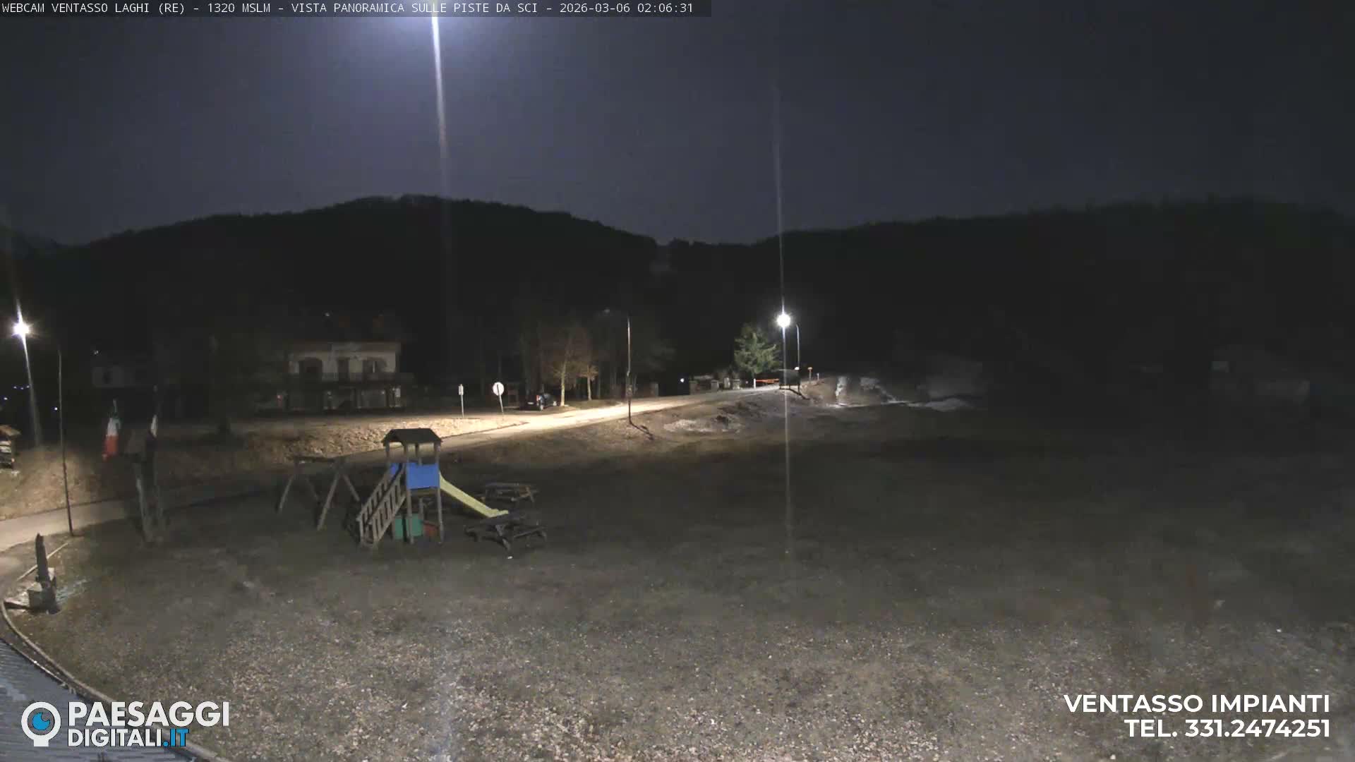 Mount Ventasso & Laghi (Lakes) Ski Slopes Live Cam - Reggio Emilia, Emilia-Romagna, Italy