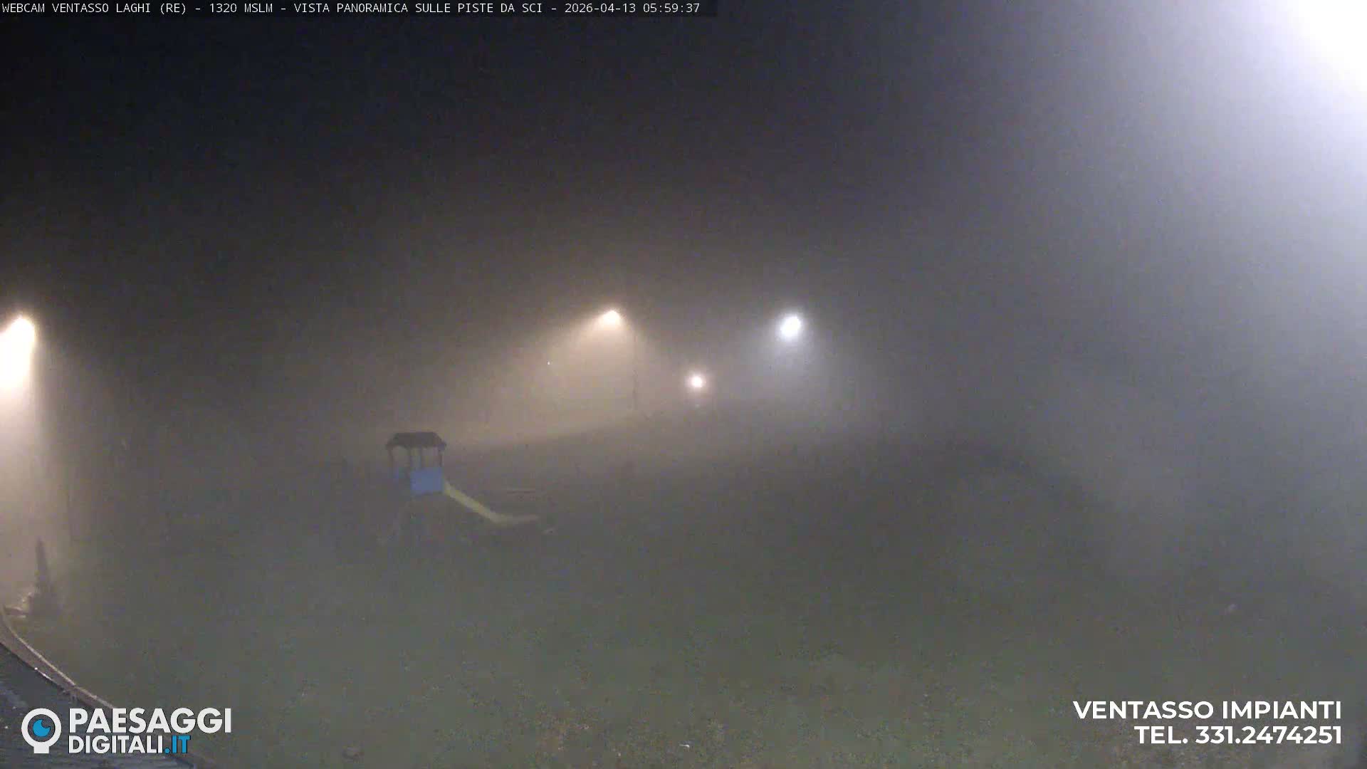 Mount Ventasso & Laghi (Lakes) Ski Slopes Live Cam - Reggio Emilia, Emilia-Romagna, Italy