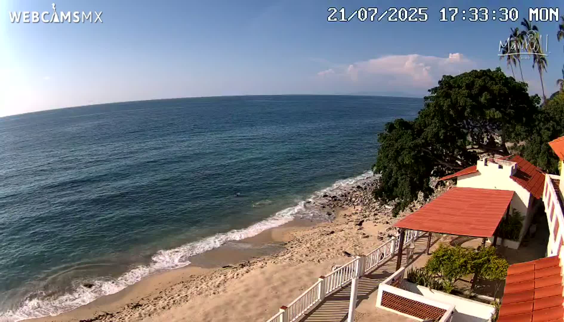 Chimo , Playa Marshell Beach Live Cam - Chimo, Cabo Corrientes, Jalisco, Mexico