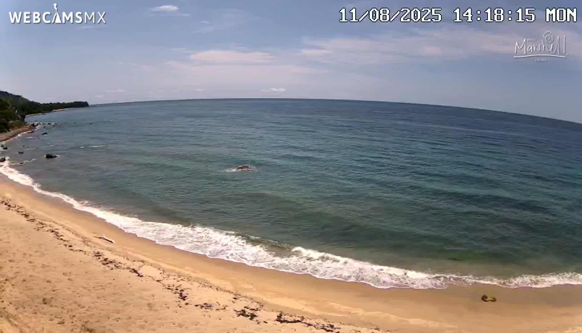 Chimo , Playa Marshell Beach Live Cam - Chimo, Cabo Corrientes, Jalisco, Mexico