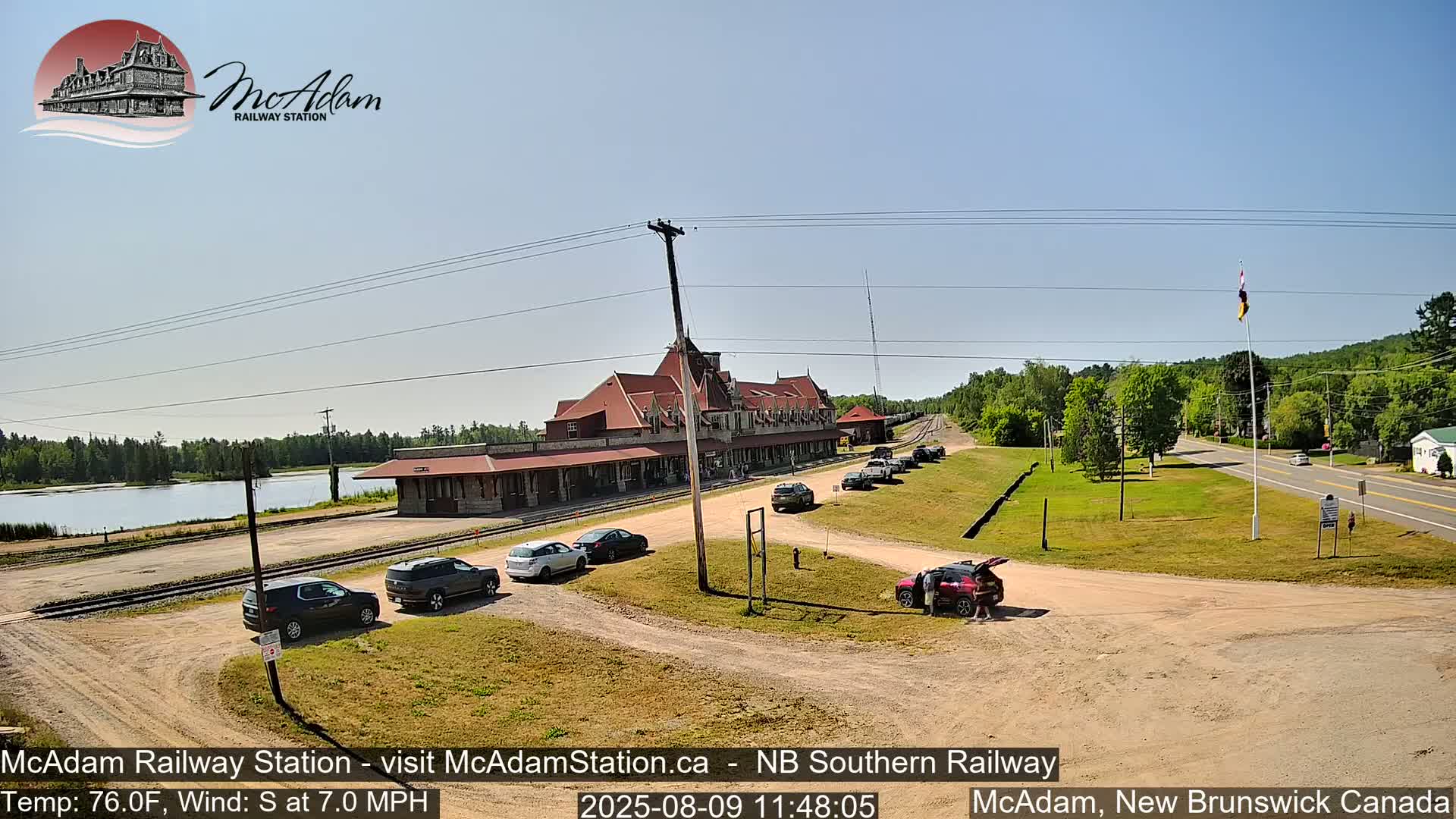 McAdam Railway Station Live Cam - McAdam, York, New Brunswick, Canada