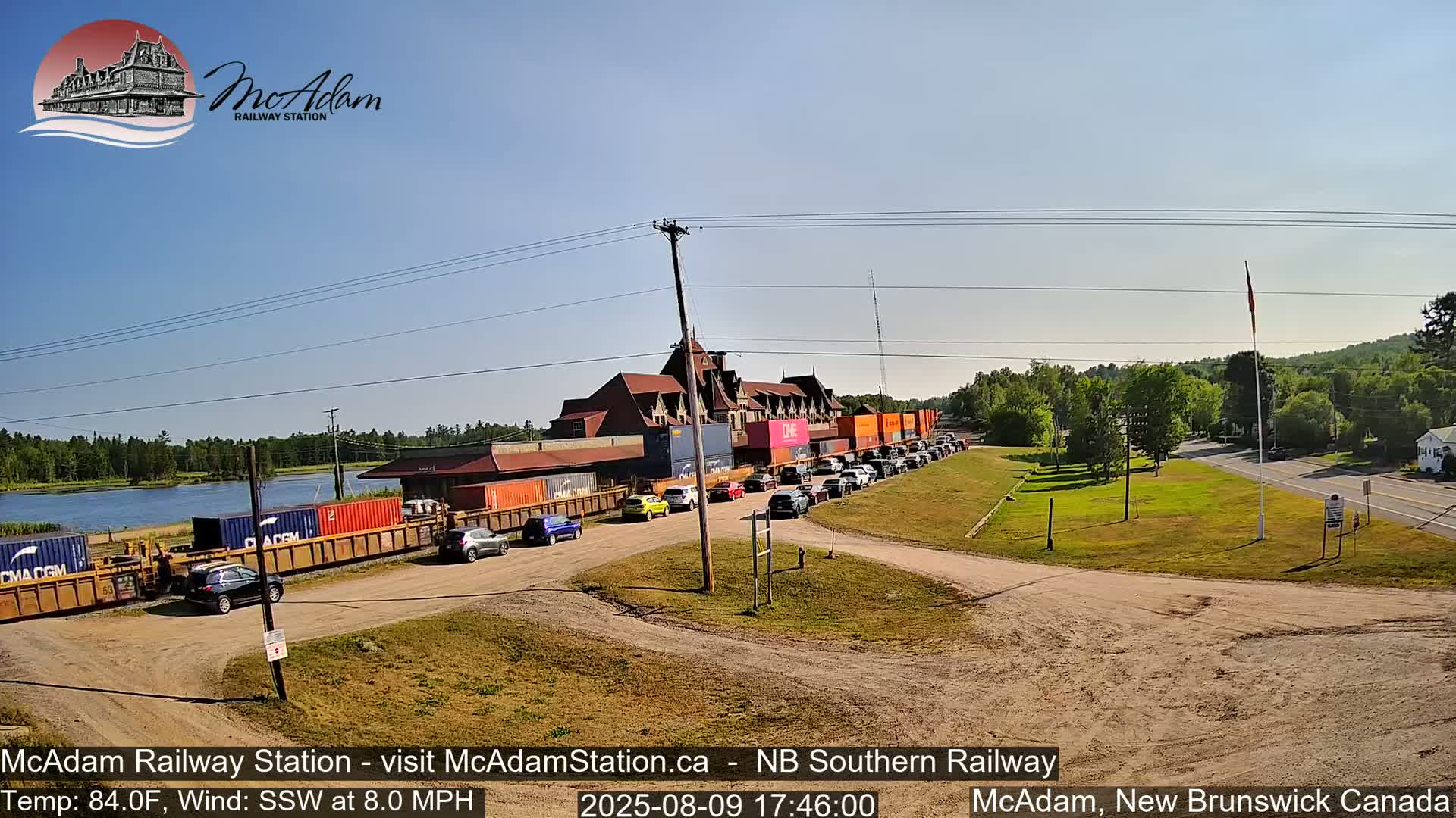 McAdam Railway Station Live Cam - McAdam, York, New Brunswick, Canada
