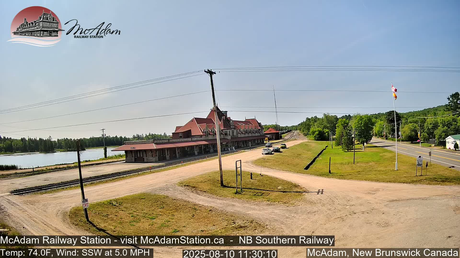 McAdam Railway Station Live Cam - McAdam, York, New Brunswick, Canada