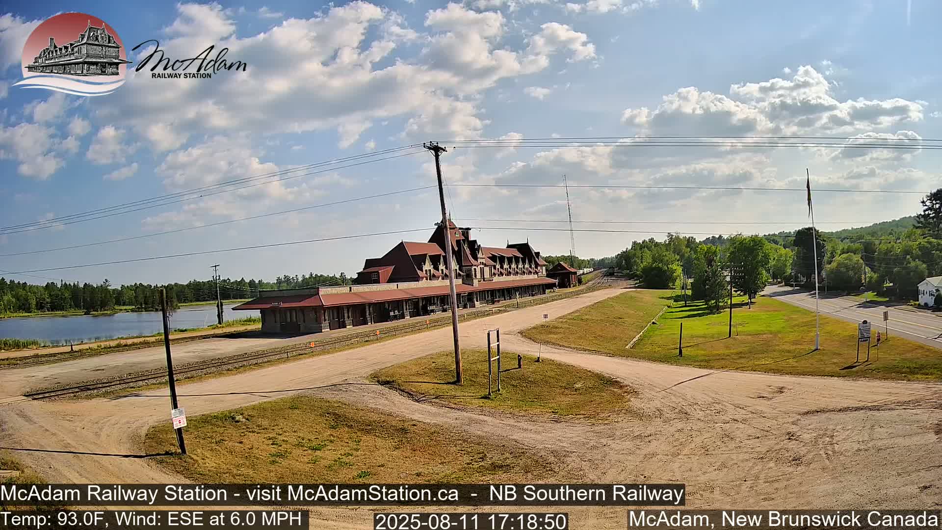 McAdam Railway Station Live Cam - McAdam, York, New Brunswick, Canada