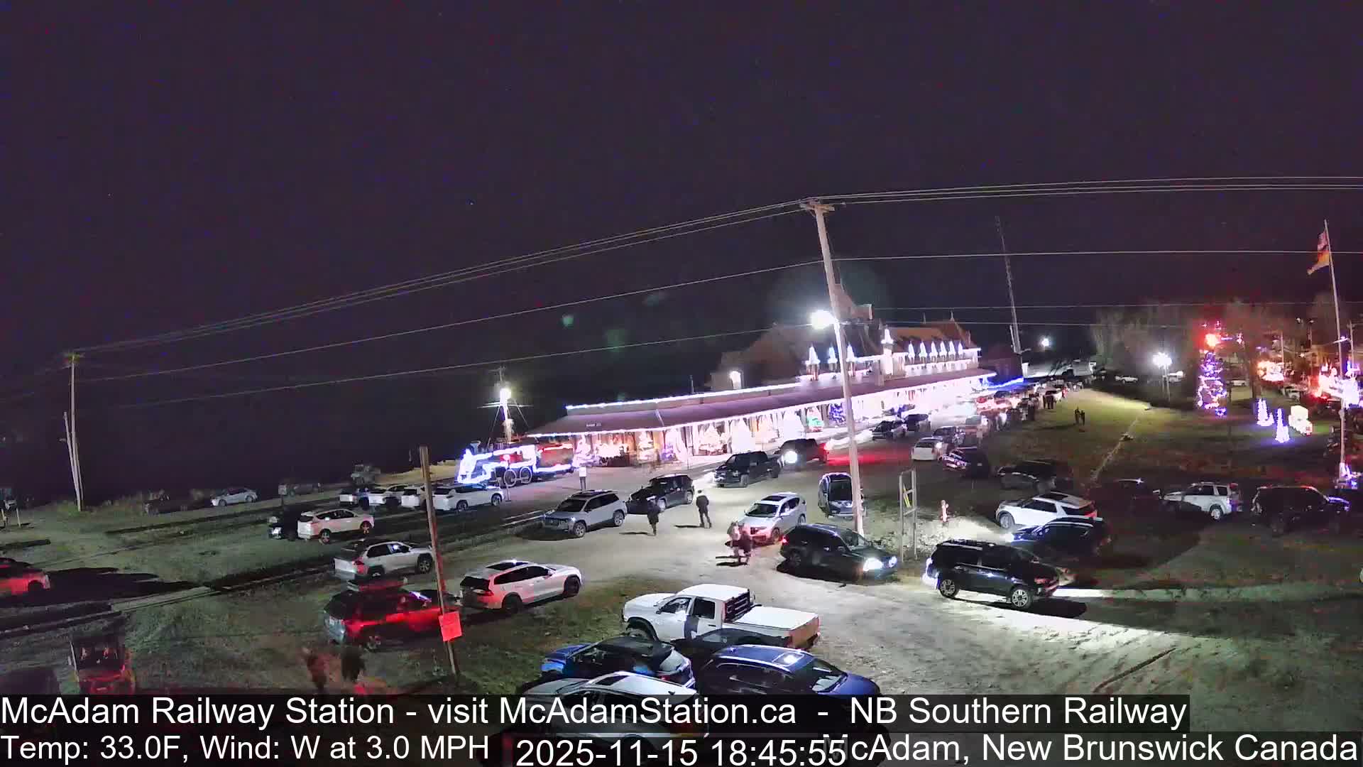 McAdam Railway Station Live Cam - McAdam, York, New Brunswick, Canada