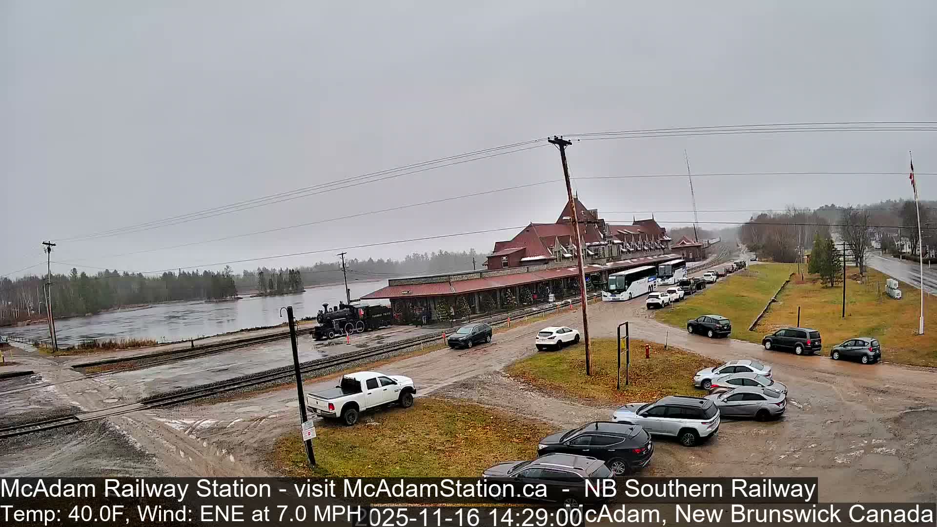 McAdam Railway Station Live Cam - McAdam, York, New Brunswick, Canada