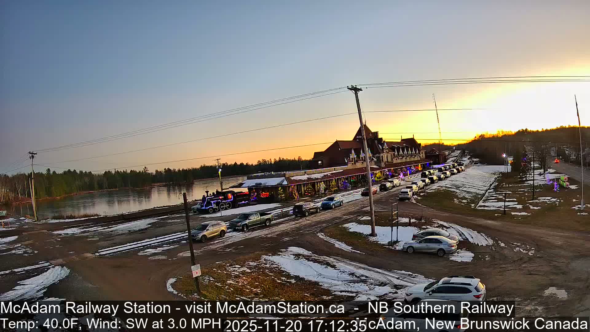 McAdam Railway Station Live Cam - McAdam, York, New Brunswick, Canada