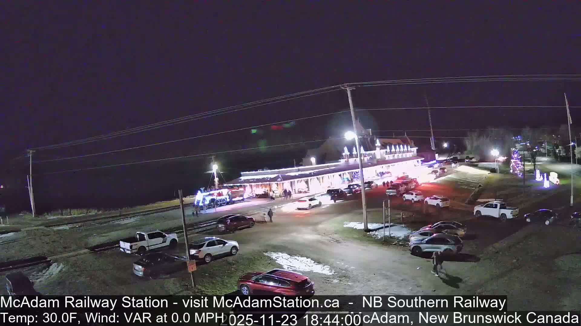 McAdam Railway Station Live Cam - McAdam, York, New Brunswick, Canada