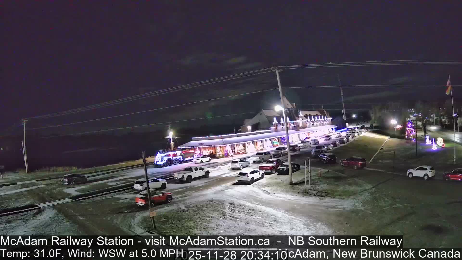 McAdam Railway Station Live Cam - McAdam, York, New Brunswick, Canada