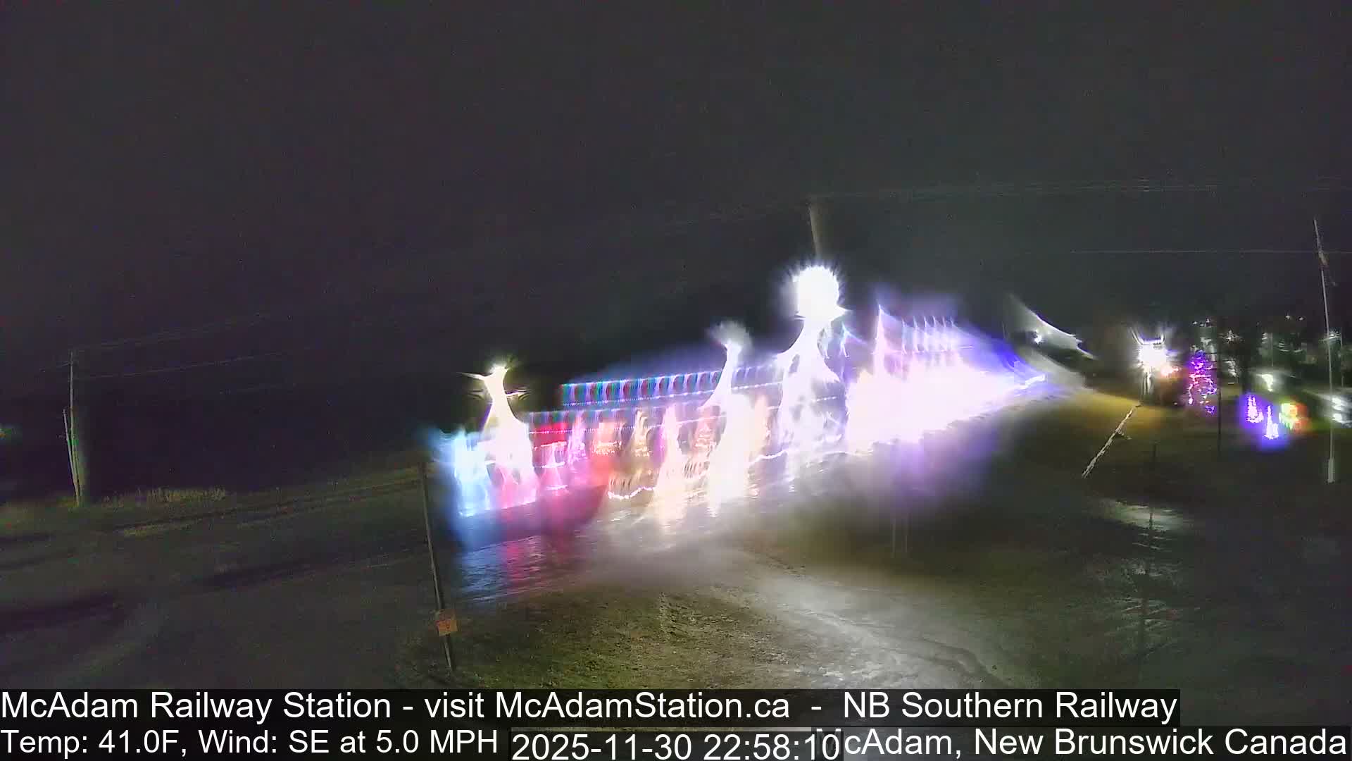 McAdam Railway Station Live Cam - McAdam, York, New Brunswick, Canada