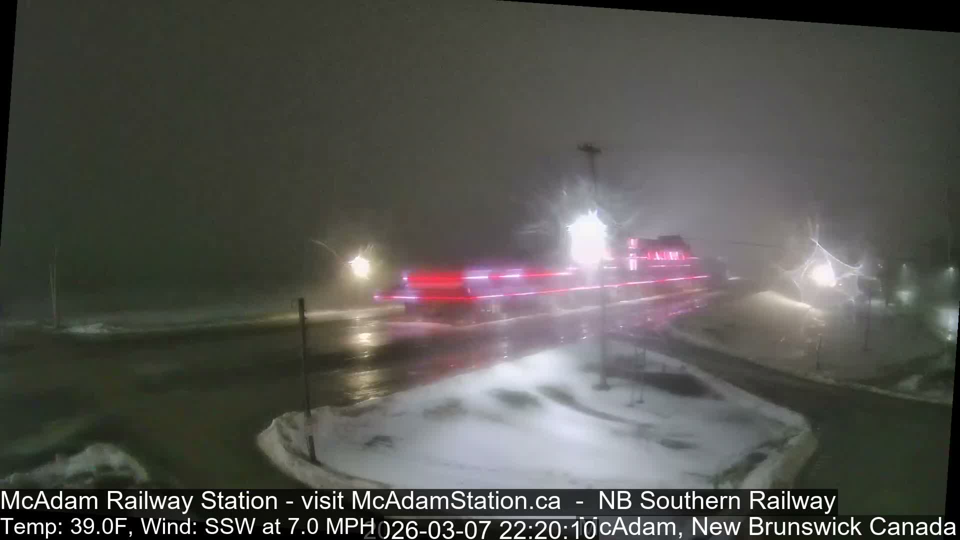 McAdam Railway Station Live Cam - McAdam, York, New Brunswick, Canada