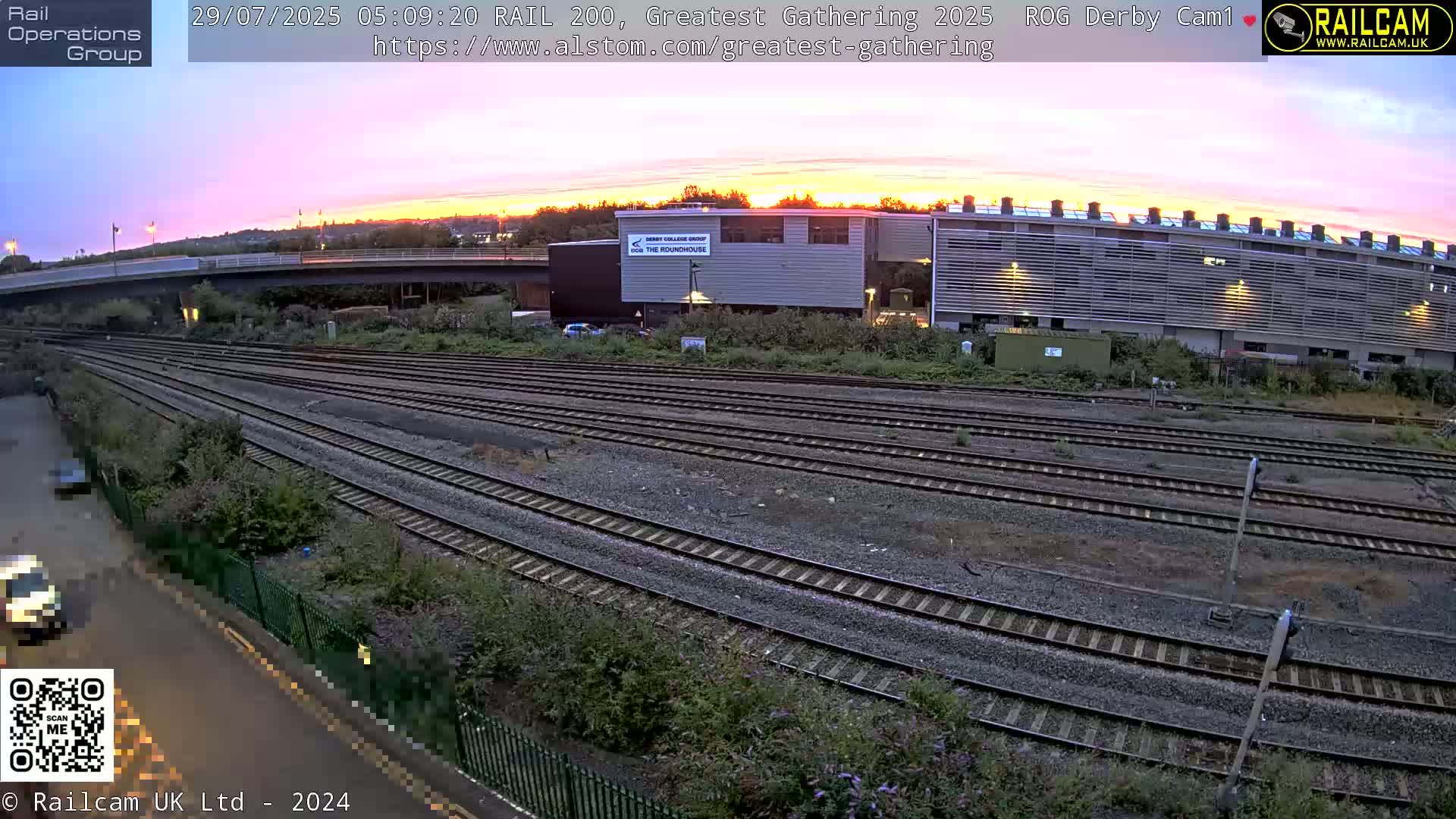 Derby Railway Station Live Cam - Derby, Derbyshire, East Mindlands, England, United Kingdom
