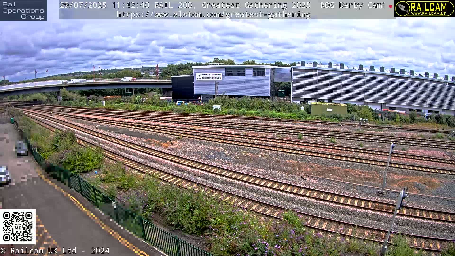 Derby Railway Station Live Cam - Derby, Derbyshire, East Mindlands, England, United Kingdom