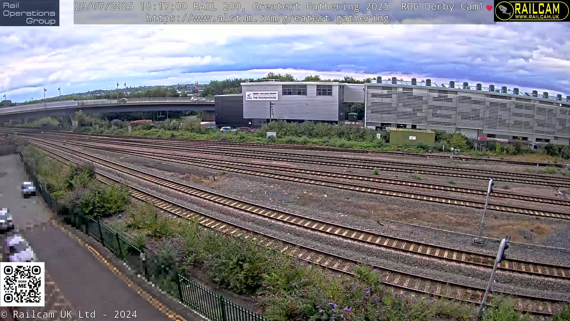 Derby Railway Station Live Cam - Derby, Derbyshire, East Mindlands, England, United Kingdom