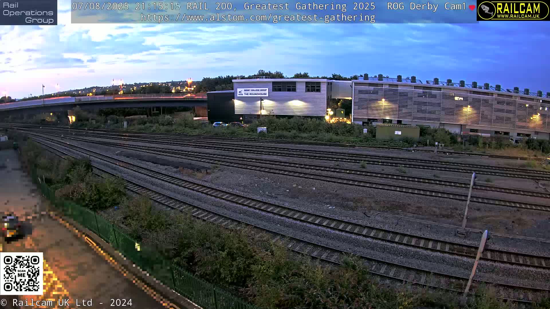 Derby Railway Station Live Cam - Derby, Derbyshire, East Mindlands, England, United Kingdom