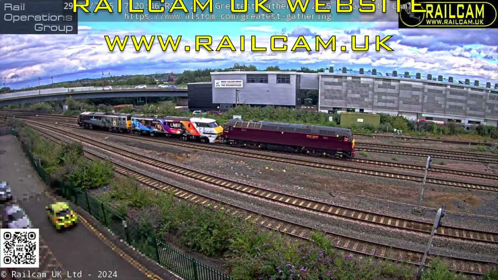 Derby Railway Station Live Cam - Derby, Derbyshire, East Mindlands, England, United Kingdom