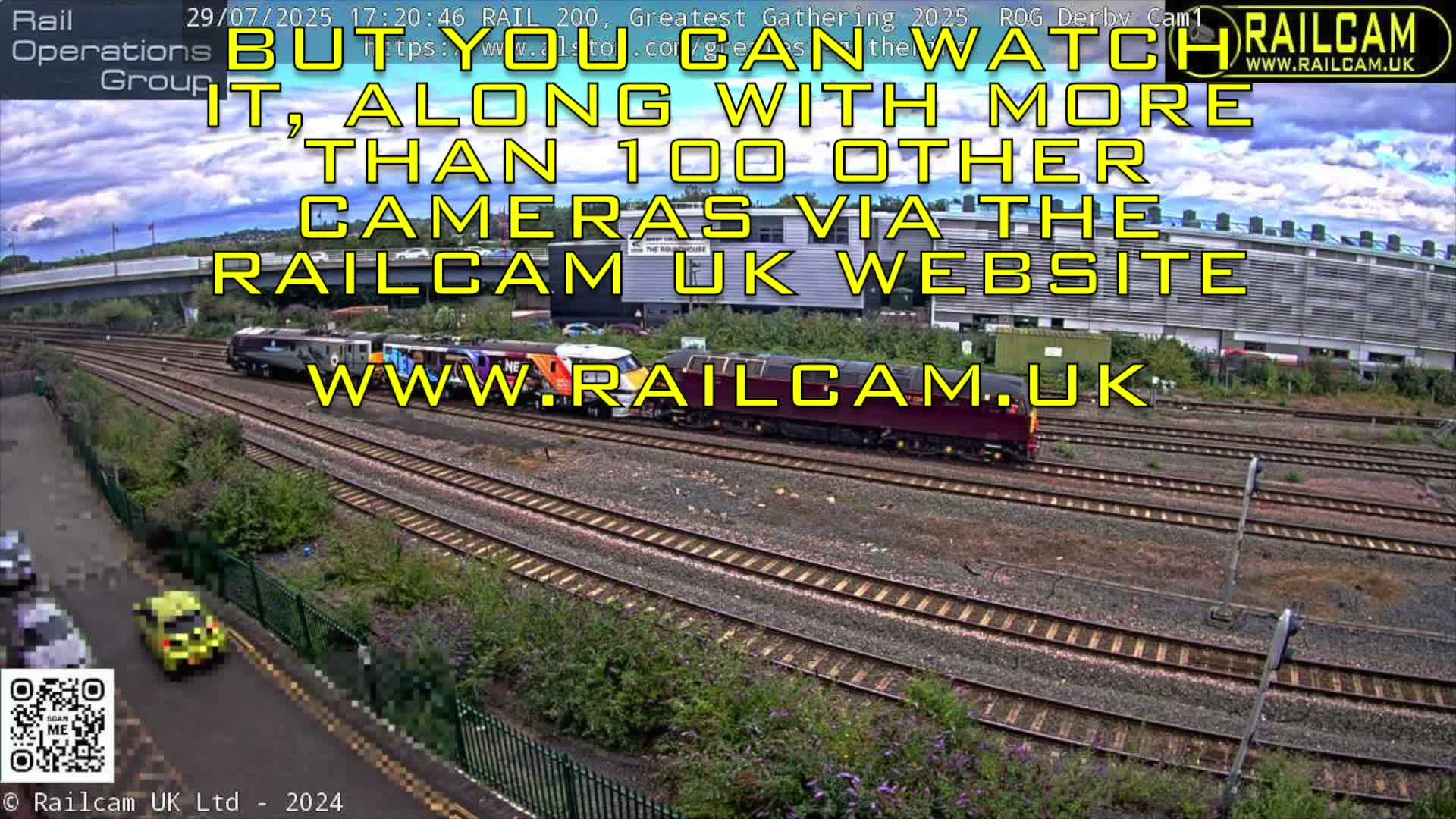 Derby Railway Station Live Cam - Derby, Derbyshire, East Mindlands, England, United Kingdom