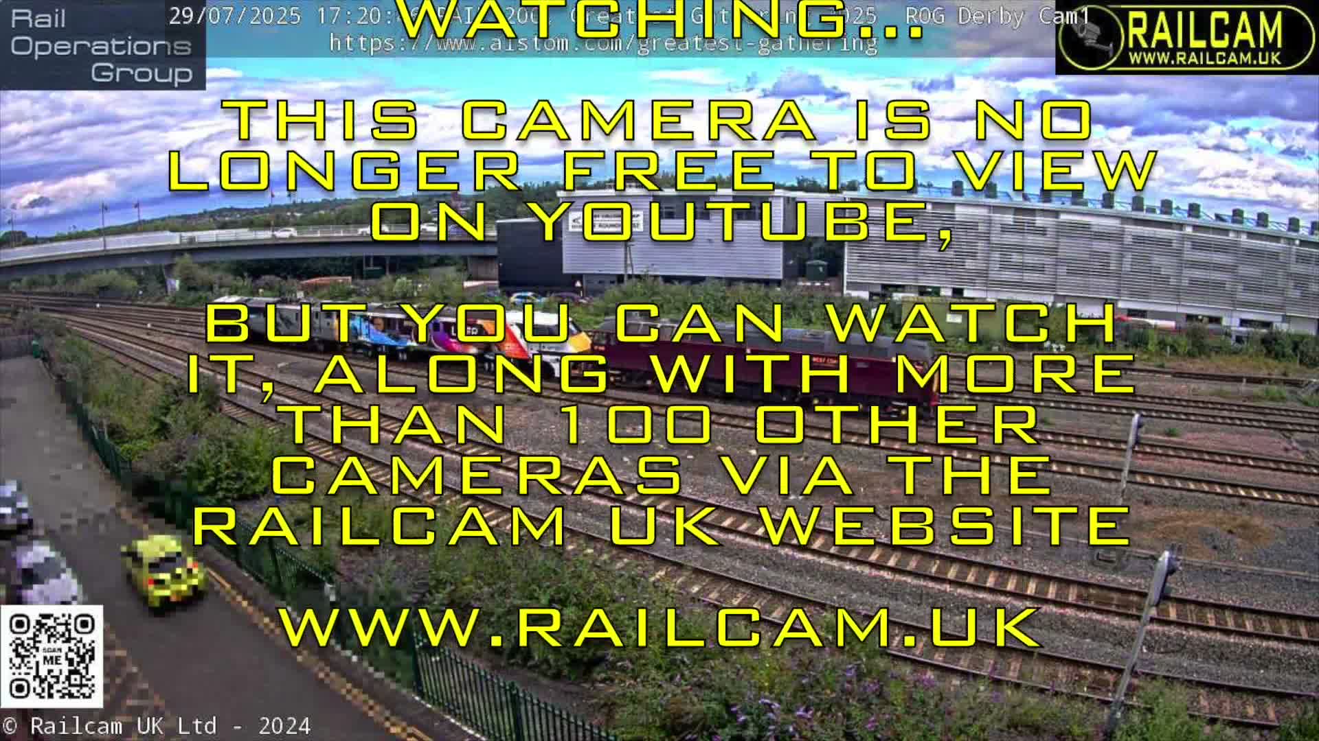 Derby Railway Station Live Cam - Derby, Derbyshire, East Mindlands, England, United Kingdom