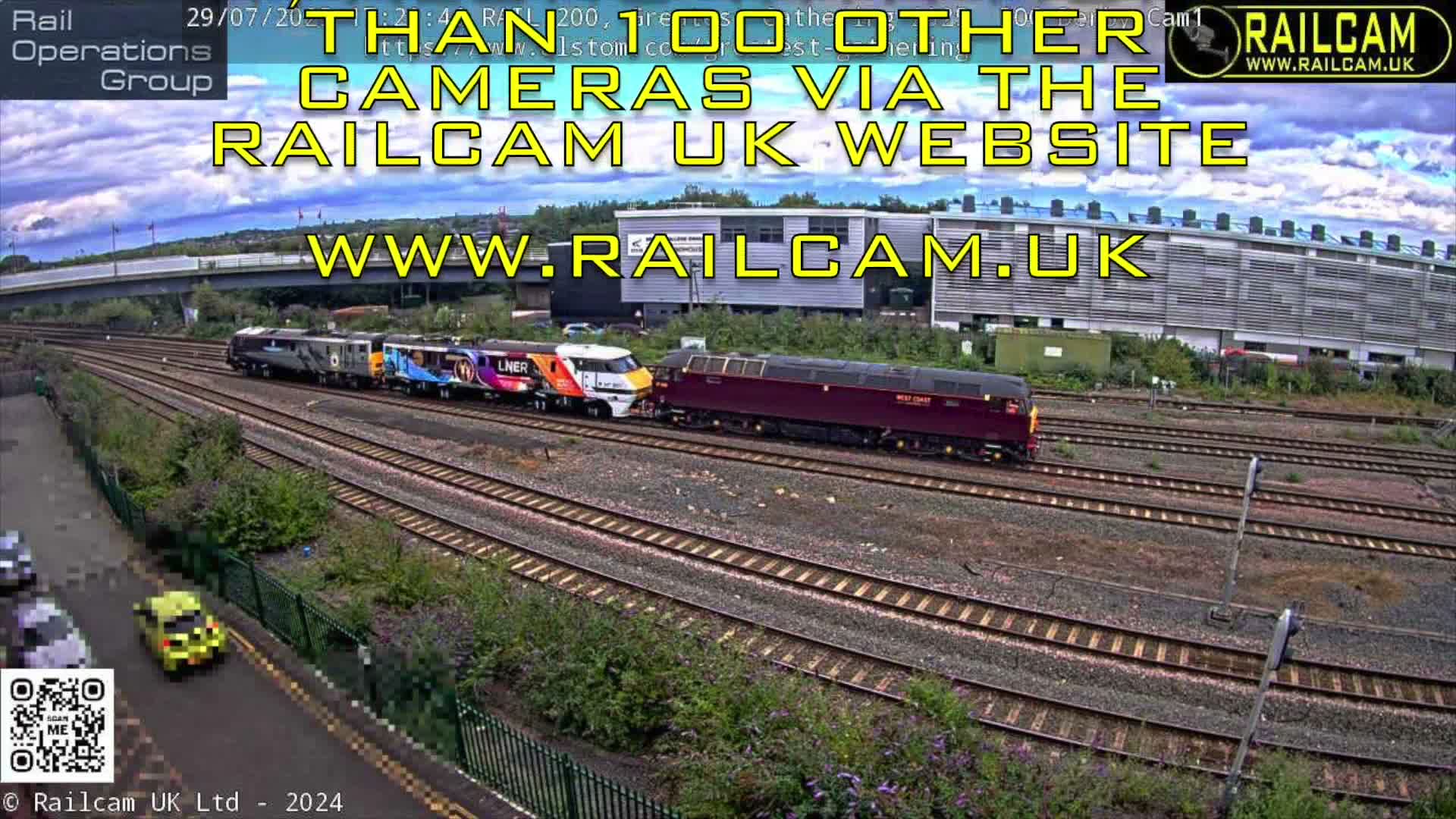 Derby Railway Station Live Cam - Derby, Derbyshire, East Mindlands, England, United Kingdom
