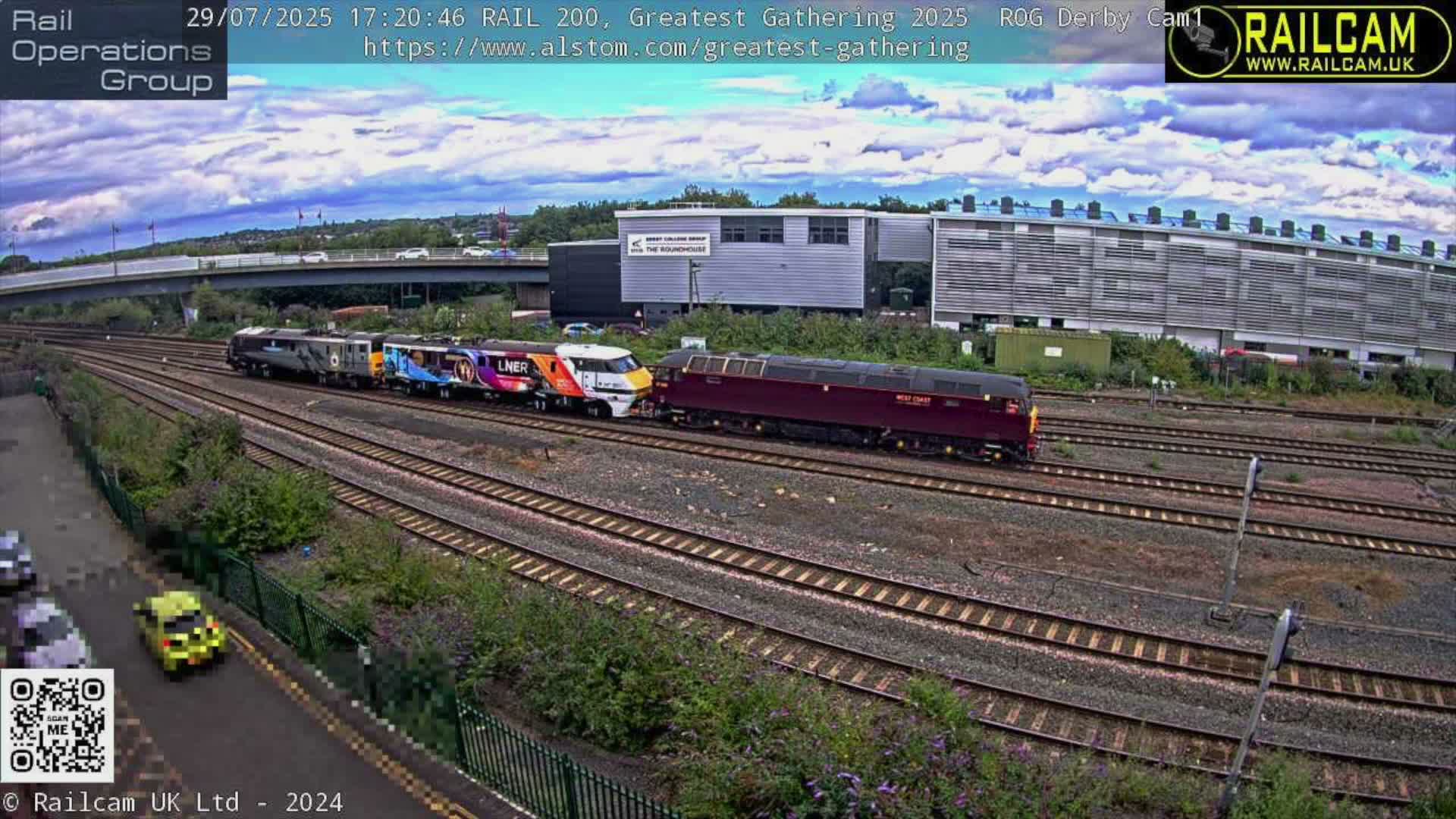 Derby Railway Station Live Cam - Derby, Derbyshire, East Mindlands, England, United Kingdom