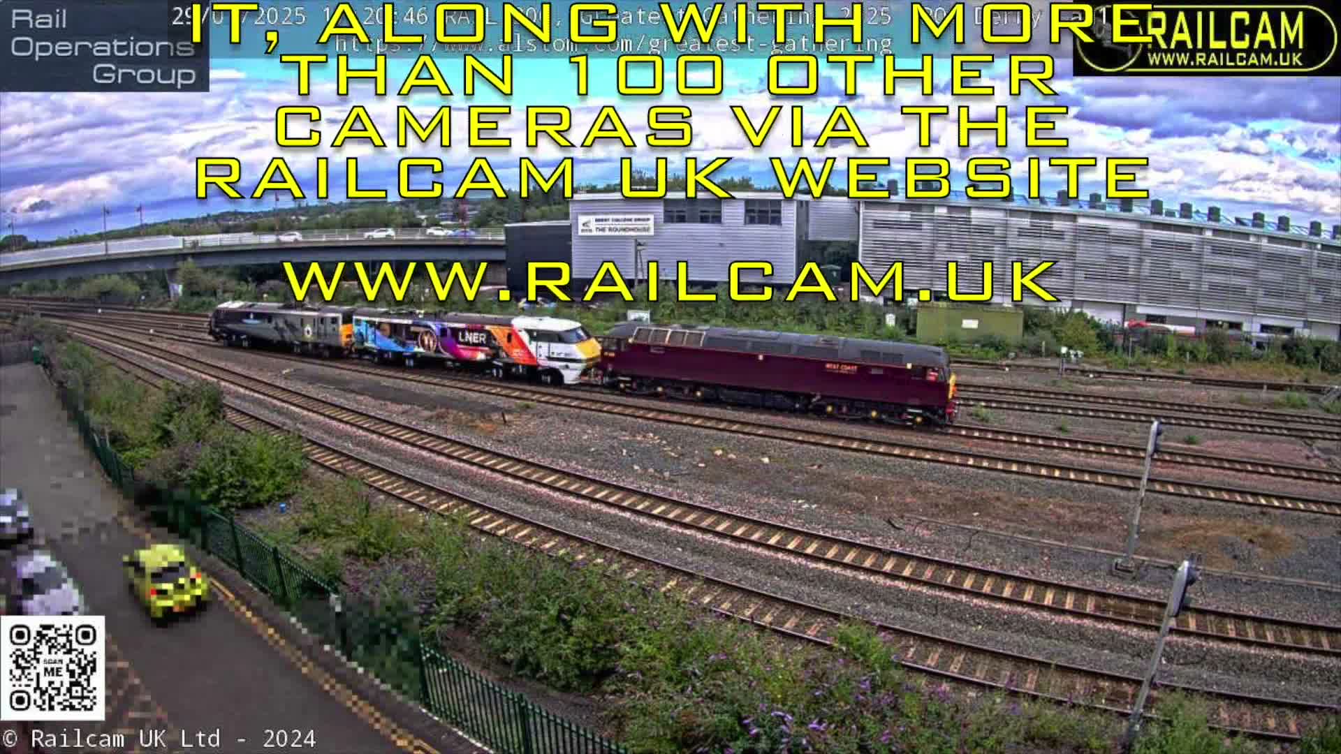 Derby Railway Station Live Cam - Derby, Derbyshire, East Mindlands, England, United Kingdom