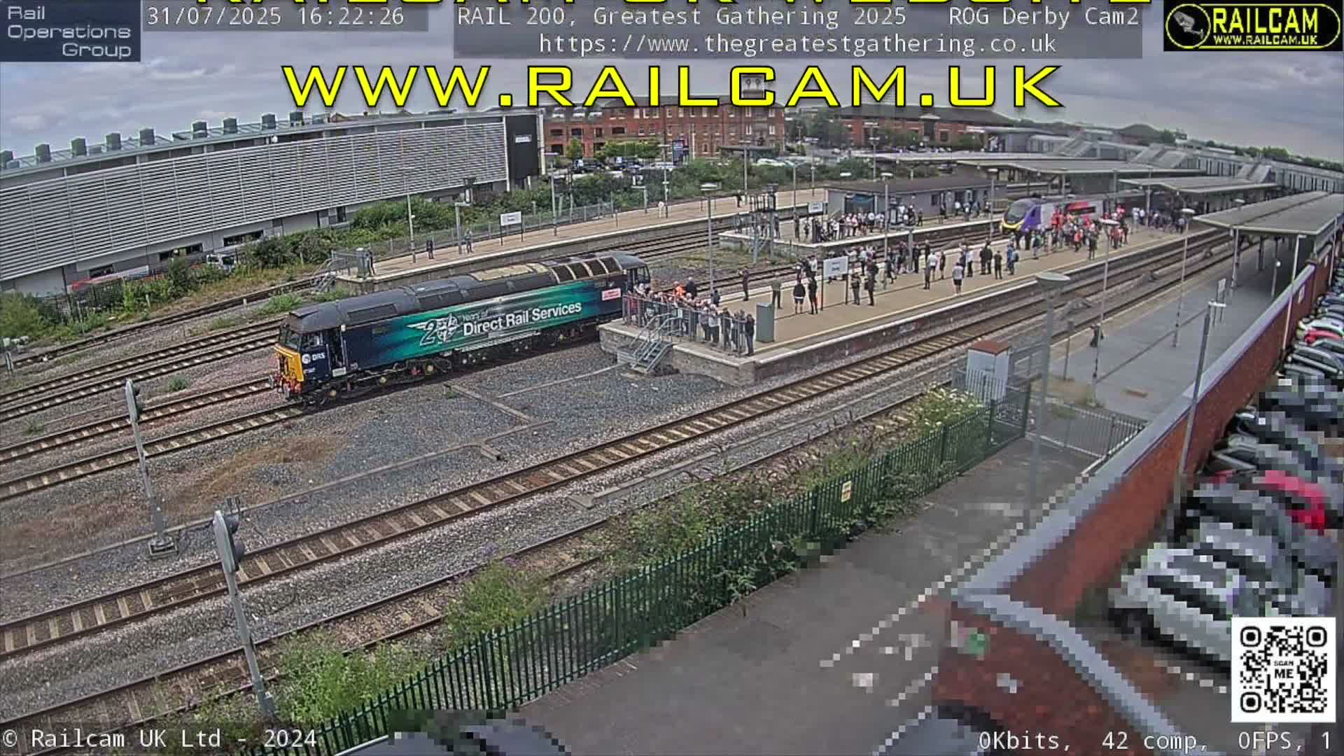 Derby Railway Station Live Cam - Derby, Derbyshire, East Mindlands, England, United Kingdom