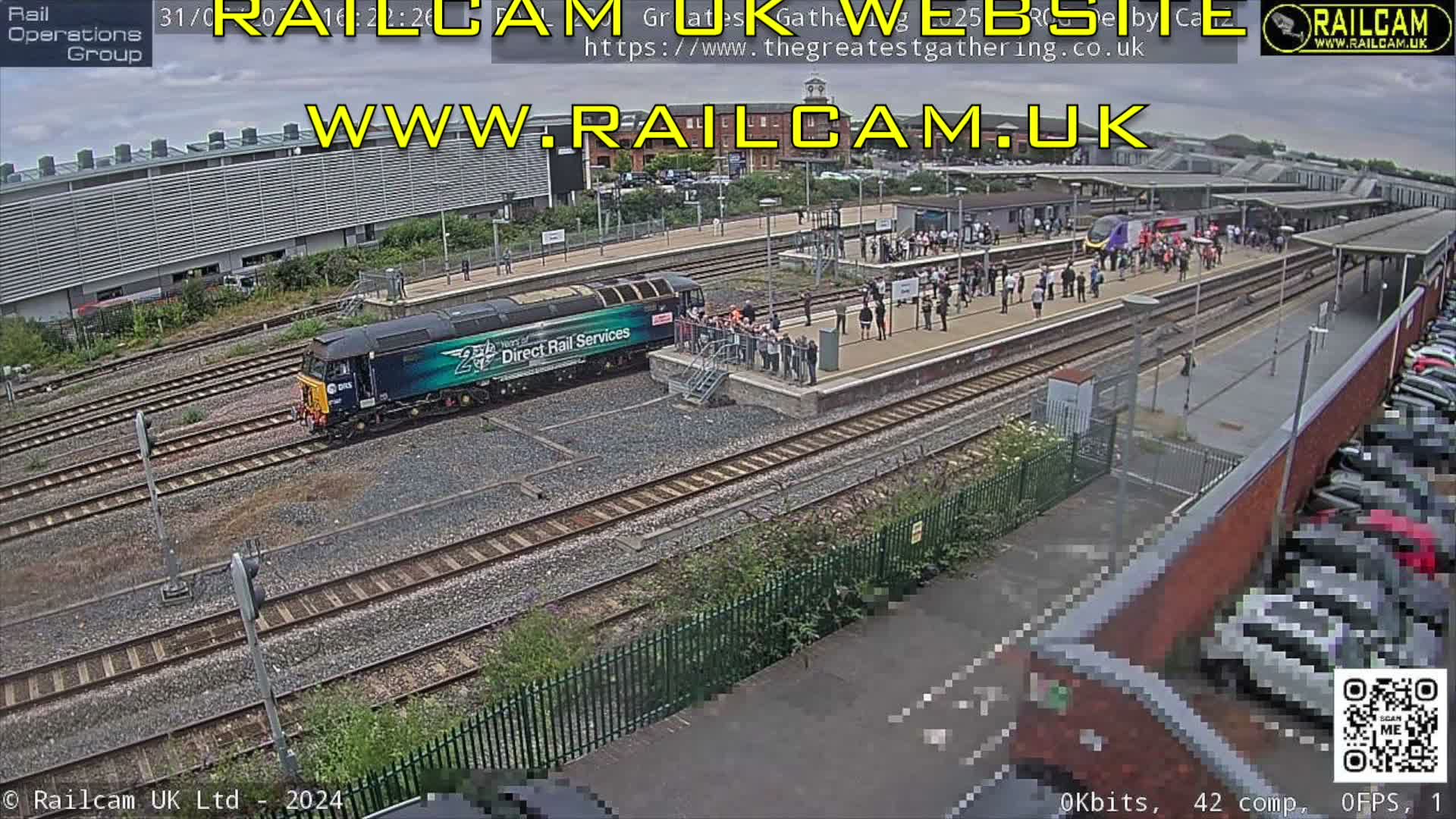 Derby Railway Station Live Cam - Derby, Derbyshire, East Mindlands, England, United Kingdom