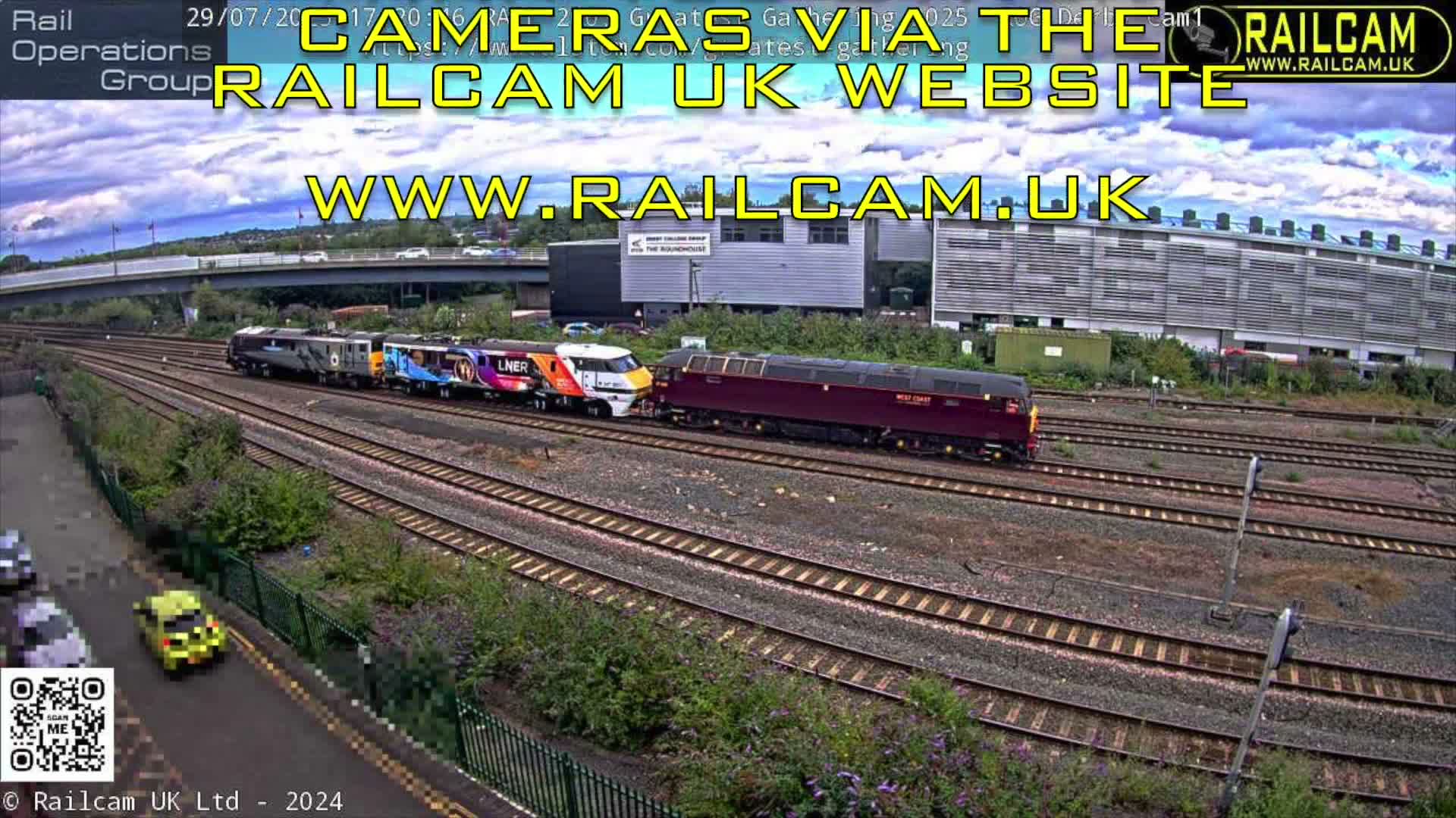 Derby Railway Station Live Cam - Derby, Derbyshire, East Mindlands, England, United Kingdom