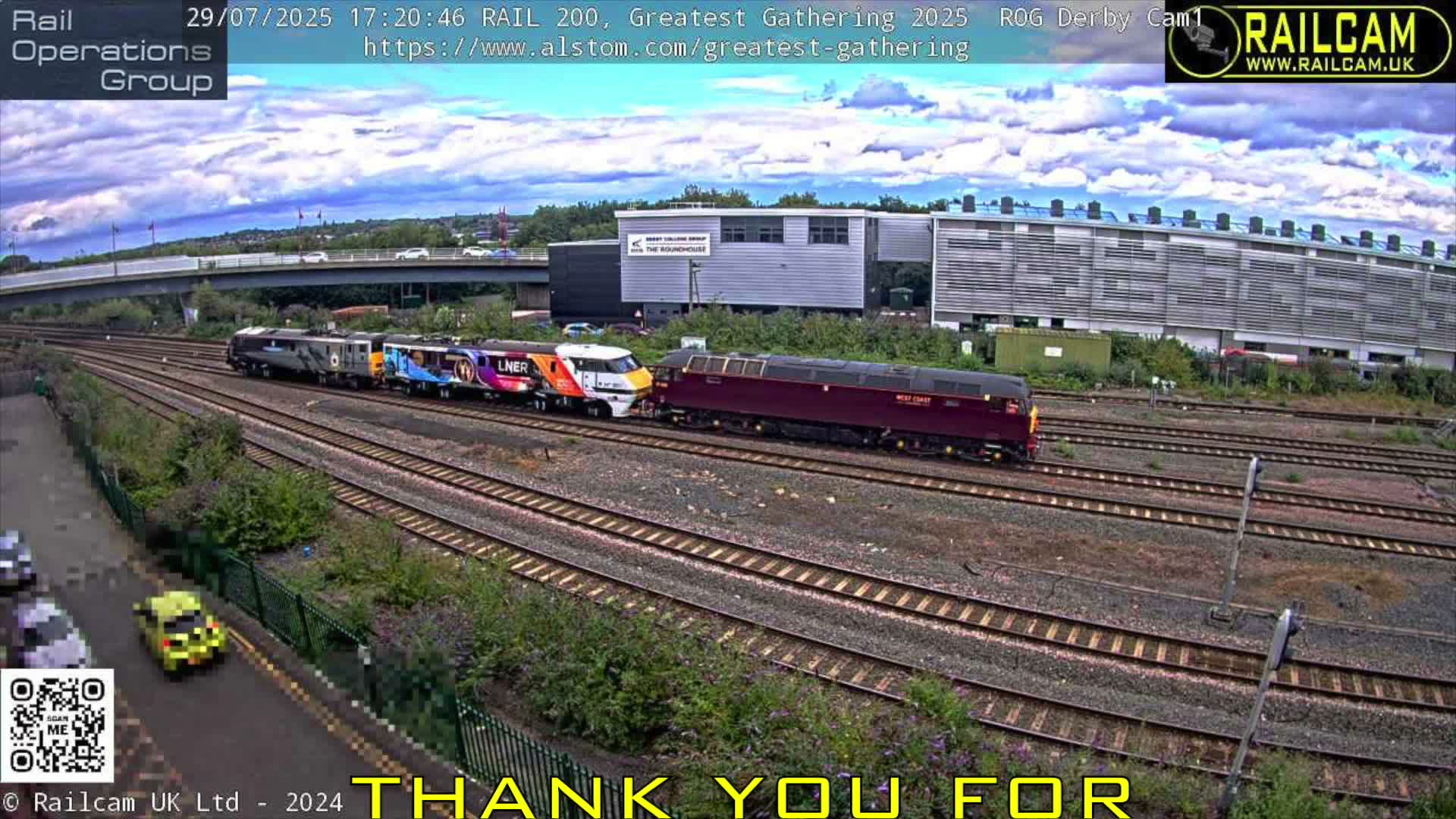 Derby Railway Station Live Cam - Derby, Derbyshire, East Mindlands, England, United Kingdom