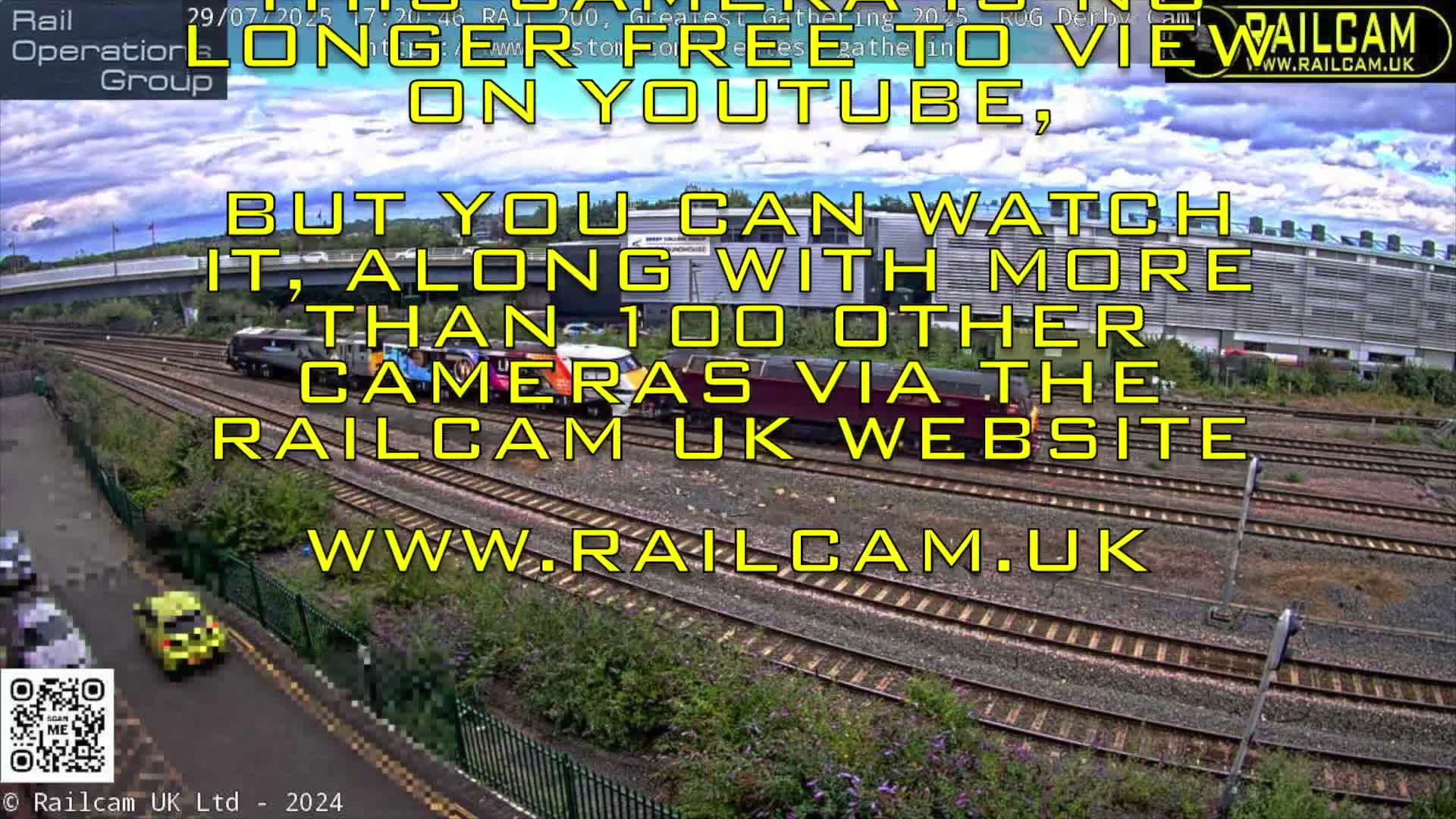 Derby Railway Station Live Cam - Derby, Derbyshire, East Mindlands, England, United Kingdom