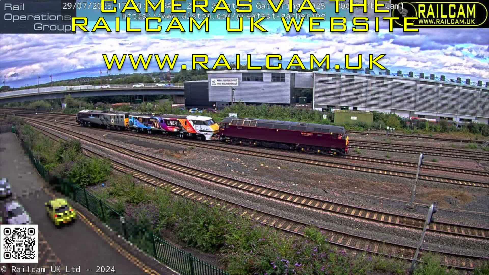 Derby Railway Station Live Cam - Derby, Derbyshire, East Mindlands, England, United Kingdom