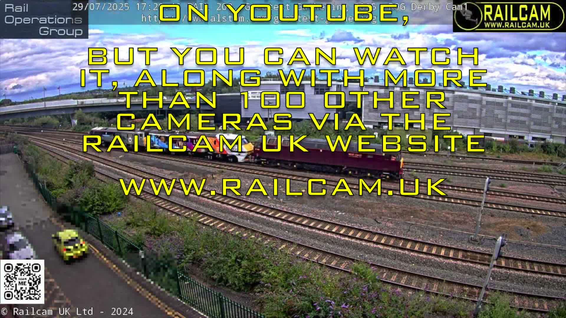 Derby Railway Station Live Cam - Derby, Derbyshire, East Mindlands, England, United Kingdom
