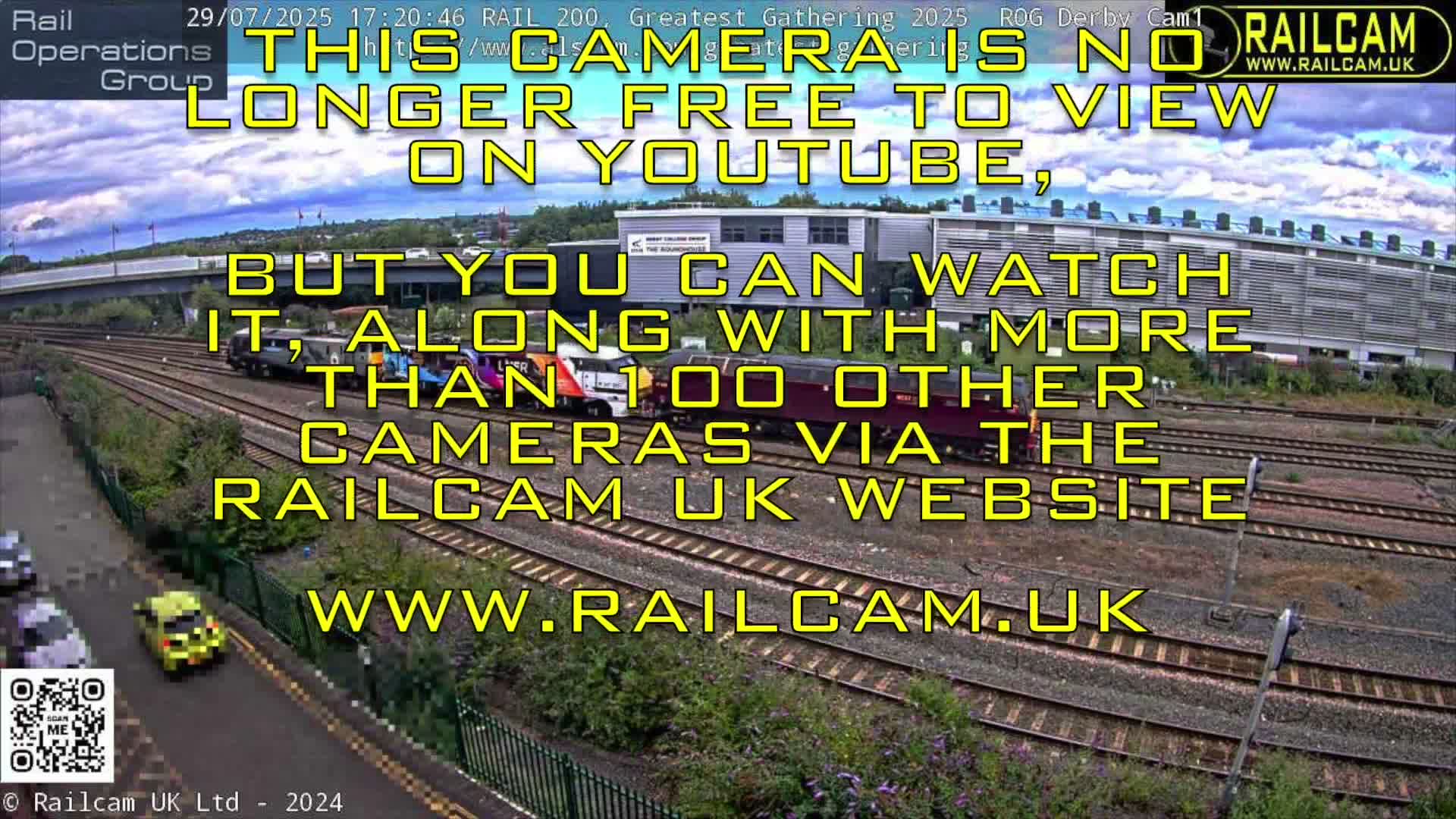 Derby Railway Station Live Cam - Derby, Derbyshire, East Mindlands, England, United Kingdom