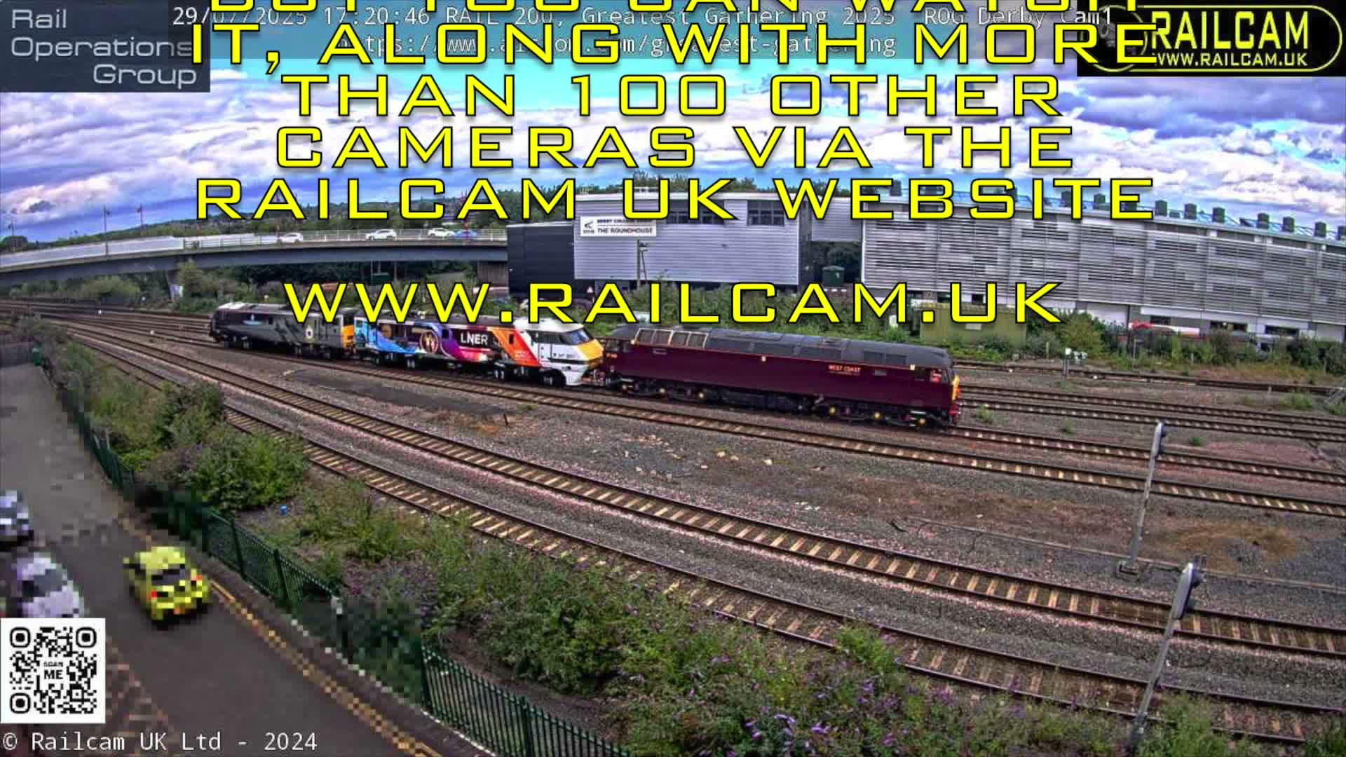 Derby Railway Station Live Cam - Derby, Derbyshire, East Mindlands, England, United Kingdom