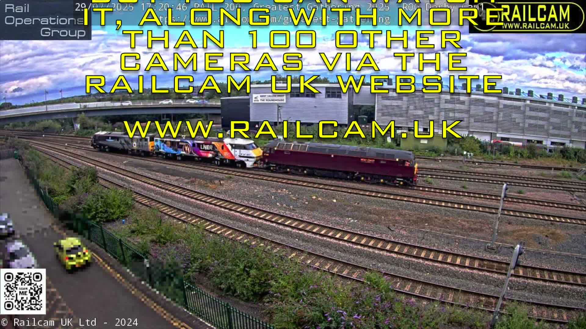 Derby Railway Station Live Cam - Derby, Derbyshire, East Mindlands, England, United Kingdom