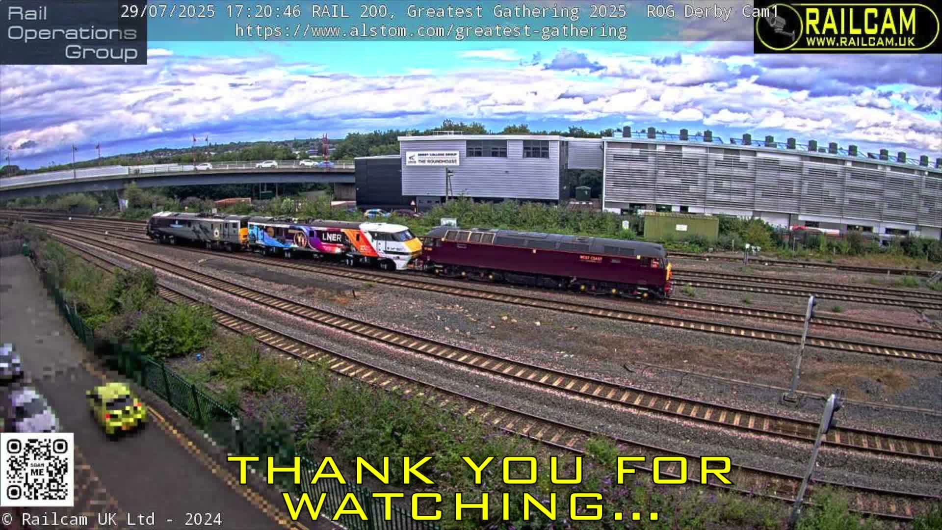 Derby Railway Station Live Cam - Derby, Derbyshire, East Mindlands, England, United Kingdom