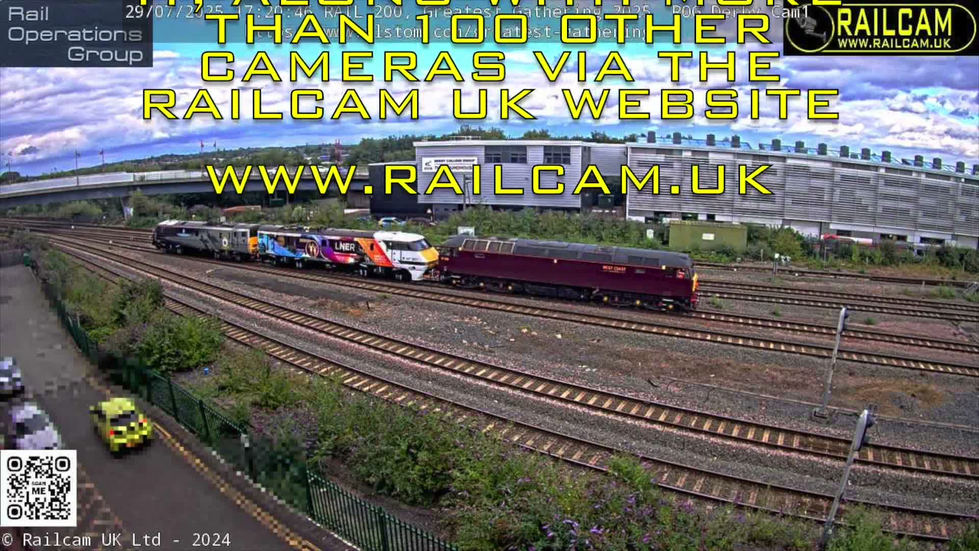 Derby Railway Station Live Cam - Derby, Derbyshire, East Mindlands, England, United Kingdom