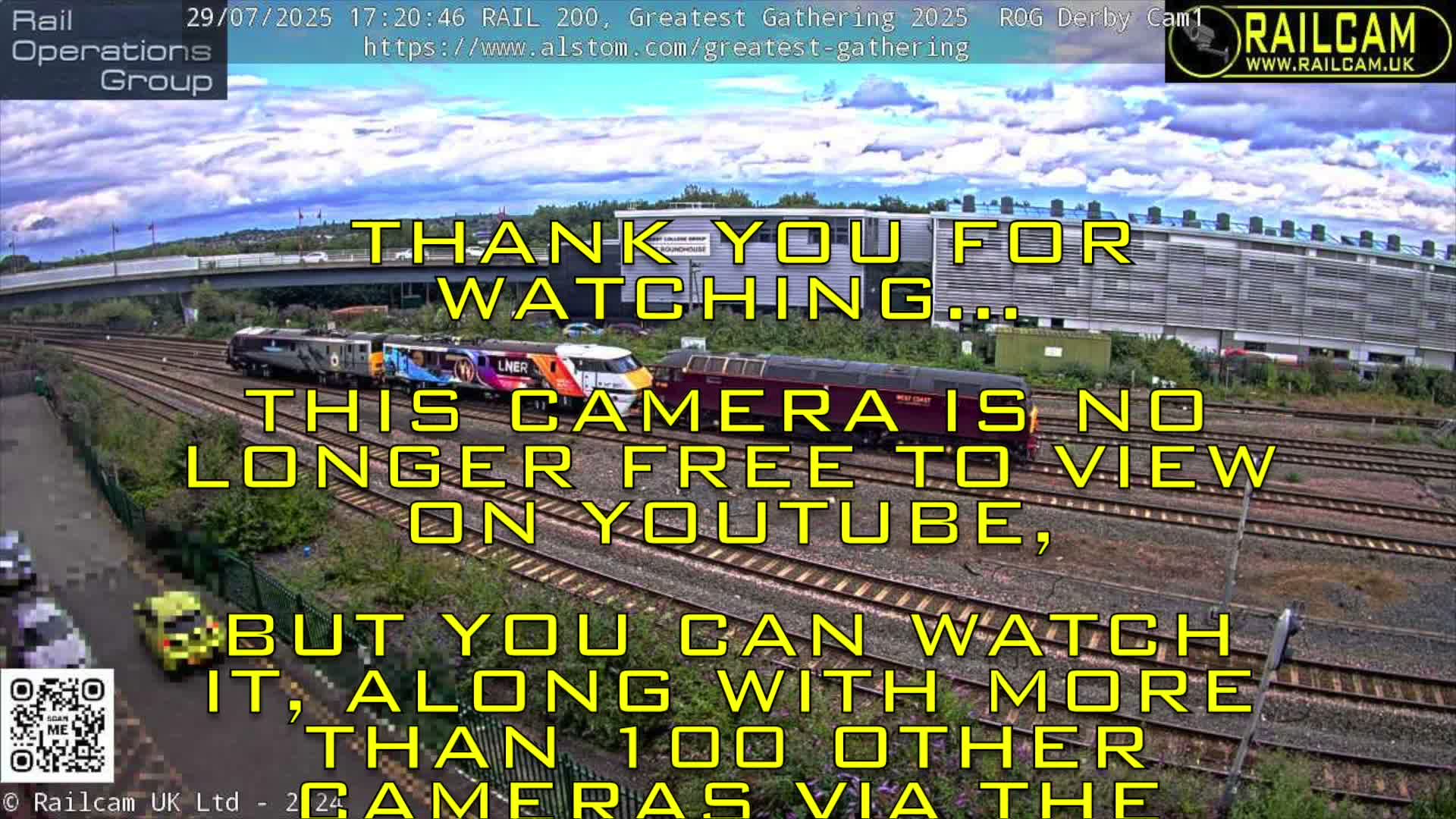 Derby Railway Station Live Cam - Derby, Derbyshire, East Mindlands, England, United Kingdom