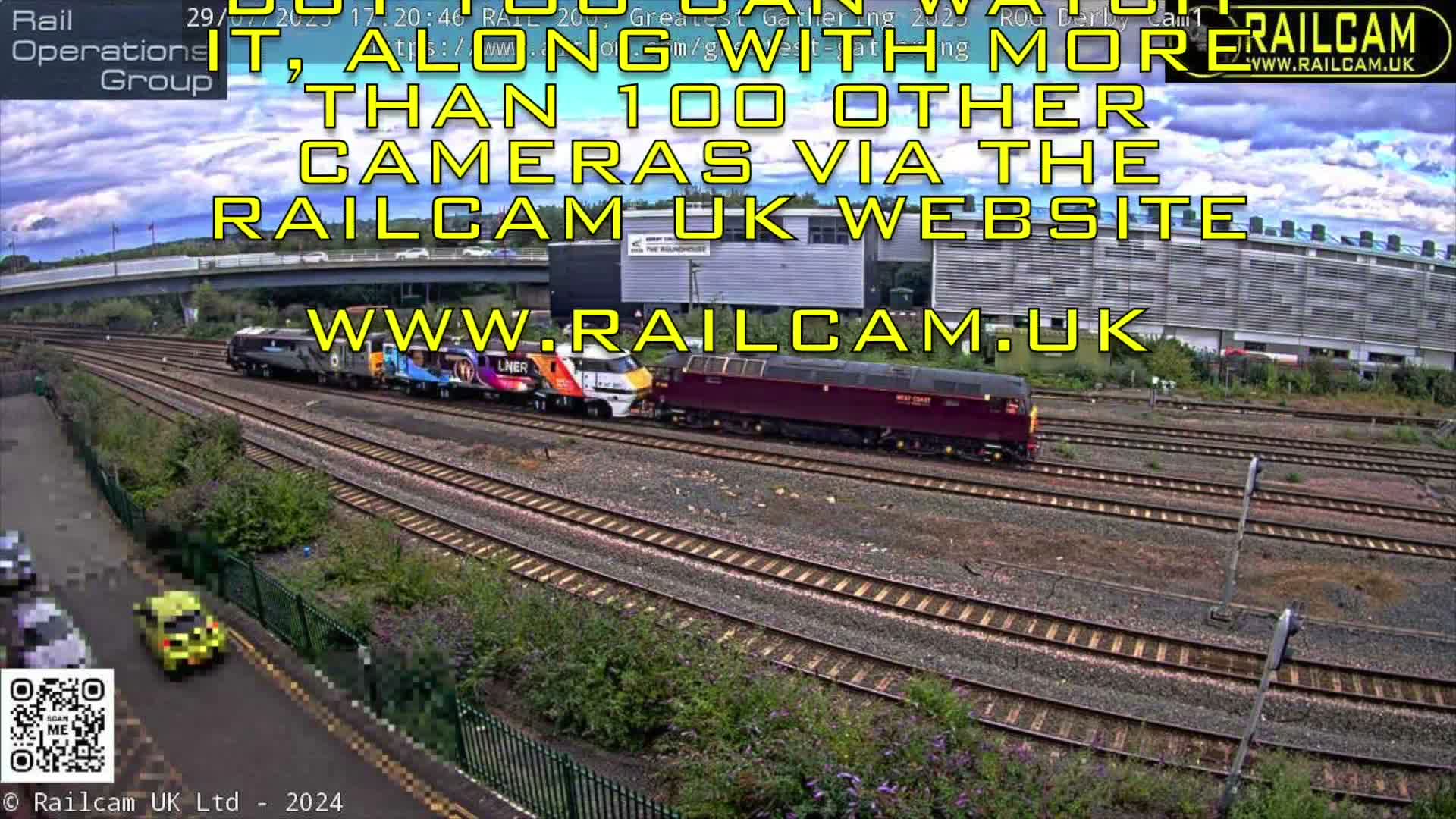 Derby Railway Station Live Cam - Derby, Derbyshire, East Mindlands, England, United Kingdom