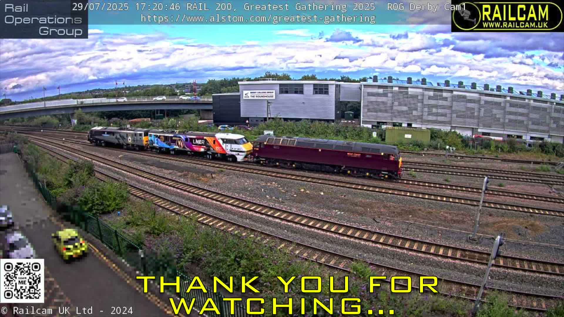 Derby Railway Station Live Cam - Derby, Derbyshire, East Mindlands, England, United Kingdom